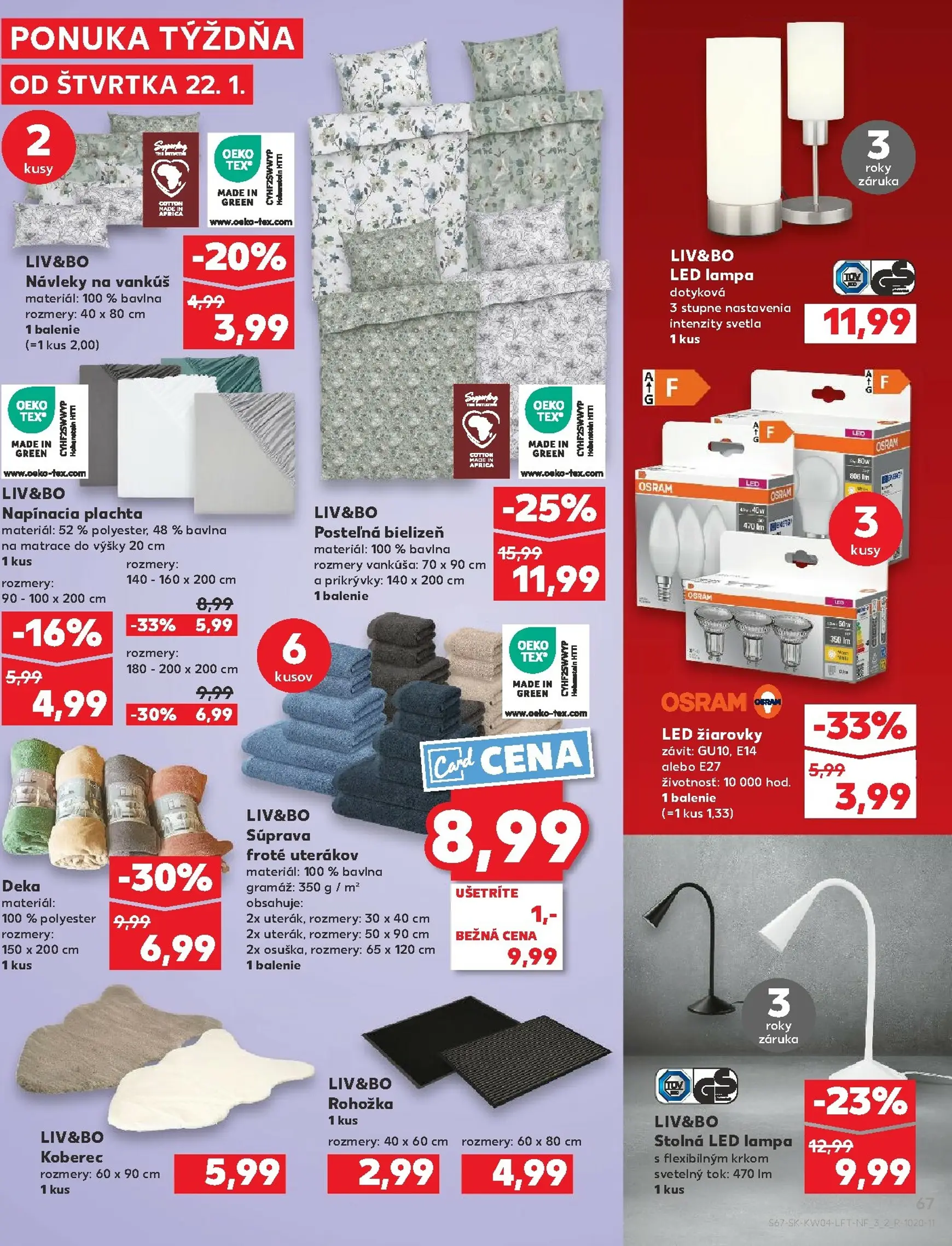 Page 67 of Aktuálny kaufland leták platný od štvrtka 22.01 do 28.01