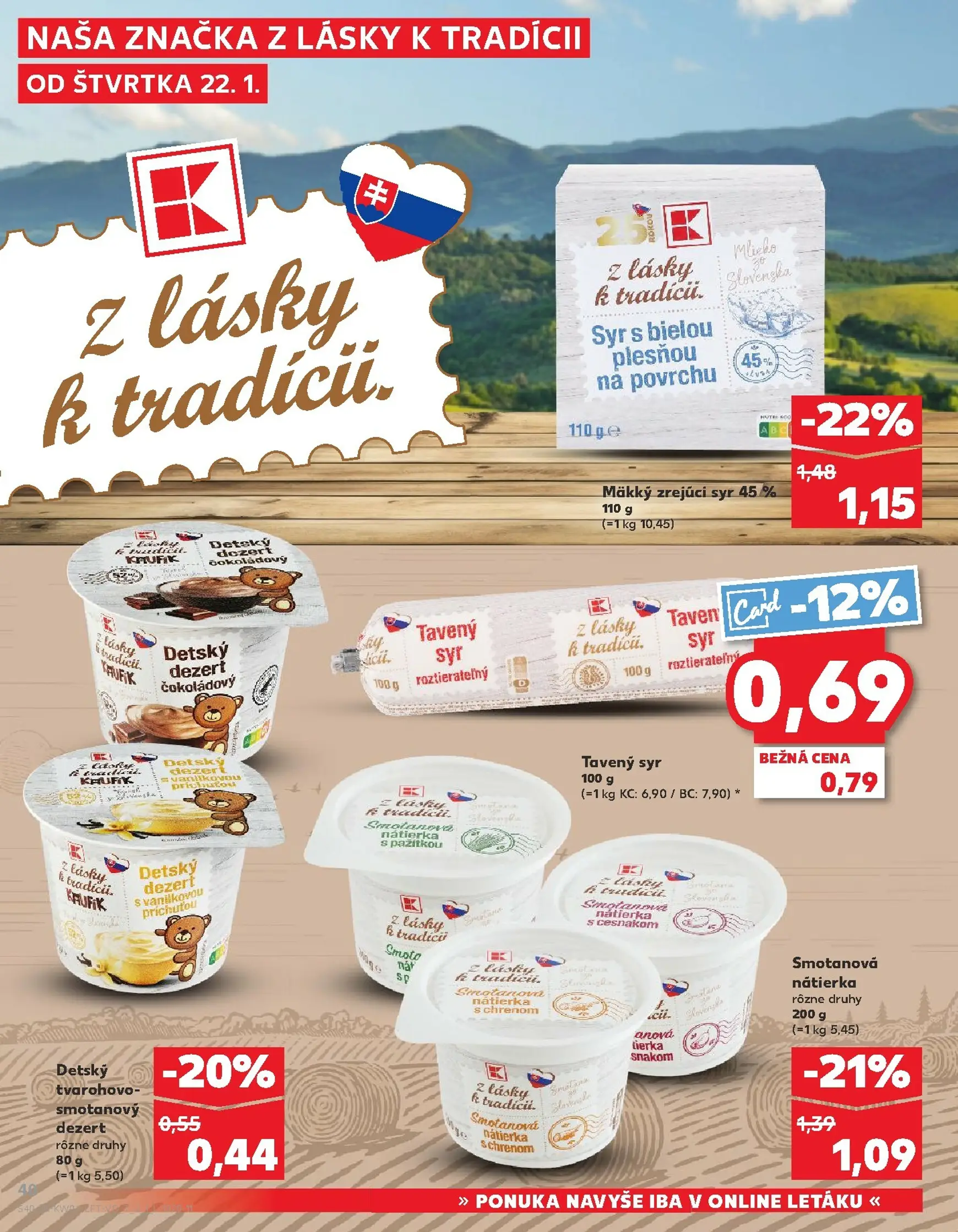 Page 40 of Aktuálny kaufland leták platný od štvrtka 22.01 do 28.01