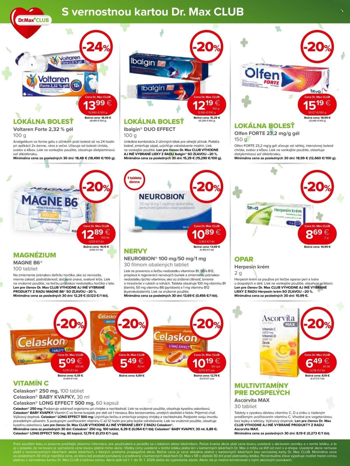 Page 5 of Aktuálny dr-max leták platný od štvrtka 01.01 do 31.01