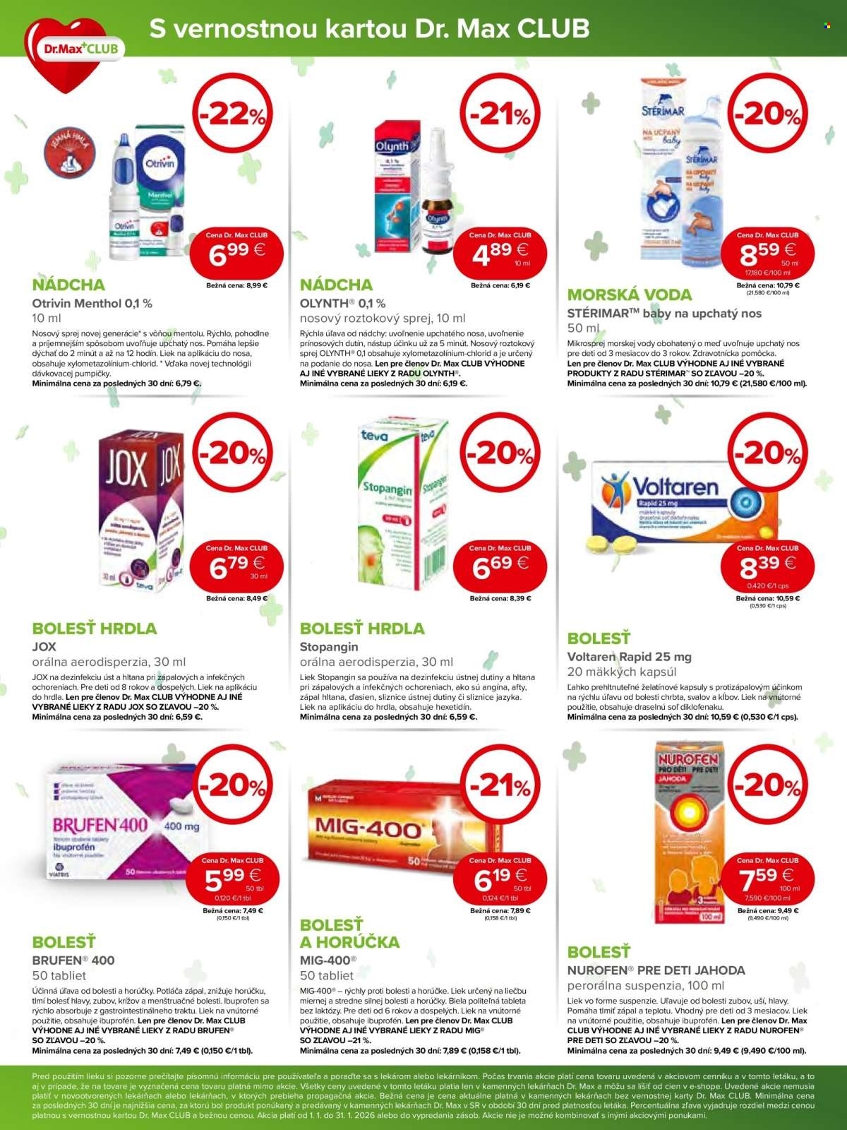Page 4 of Aktuálny dr-max leták platný od štvrtka 01.01 do 31.01