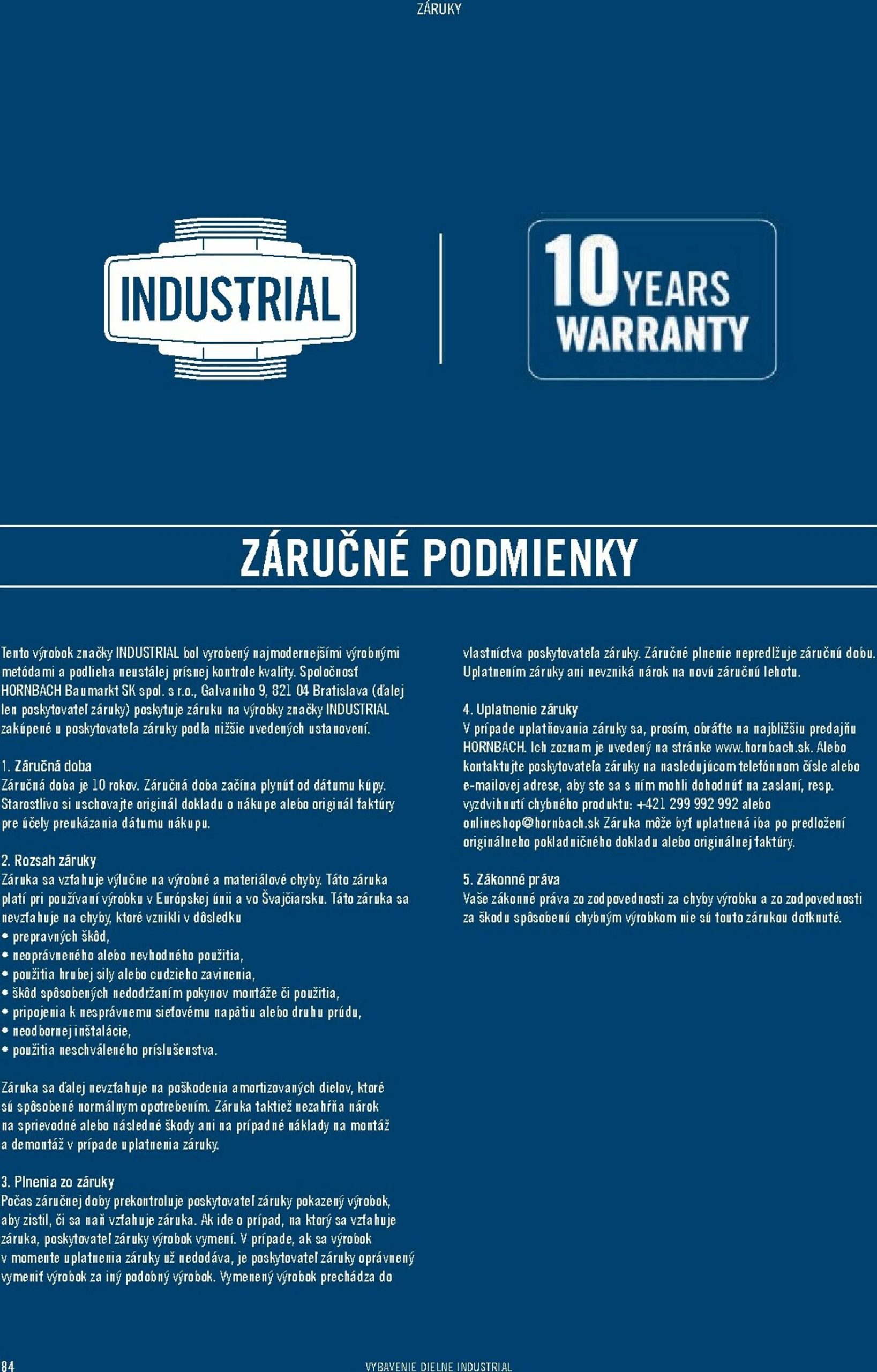 Page 84 of Aktuálny hornbach leták platný od nedele 01.11 do 30.09