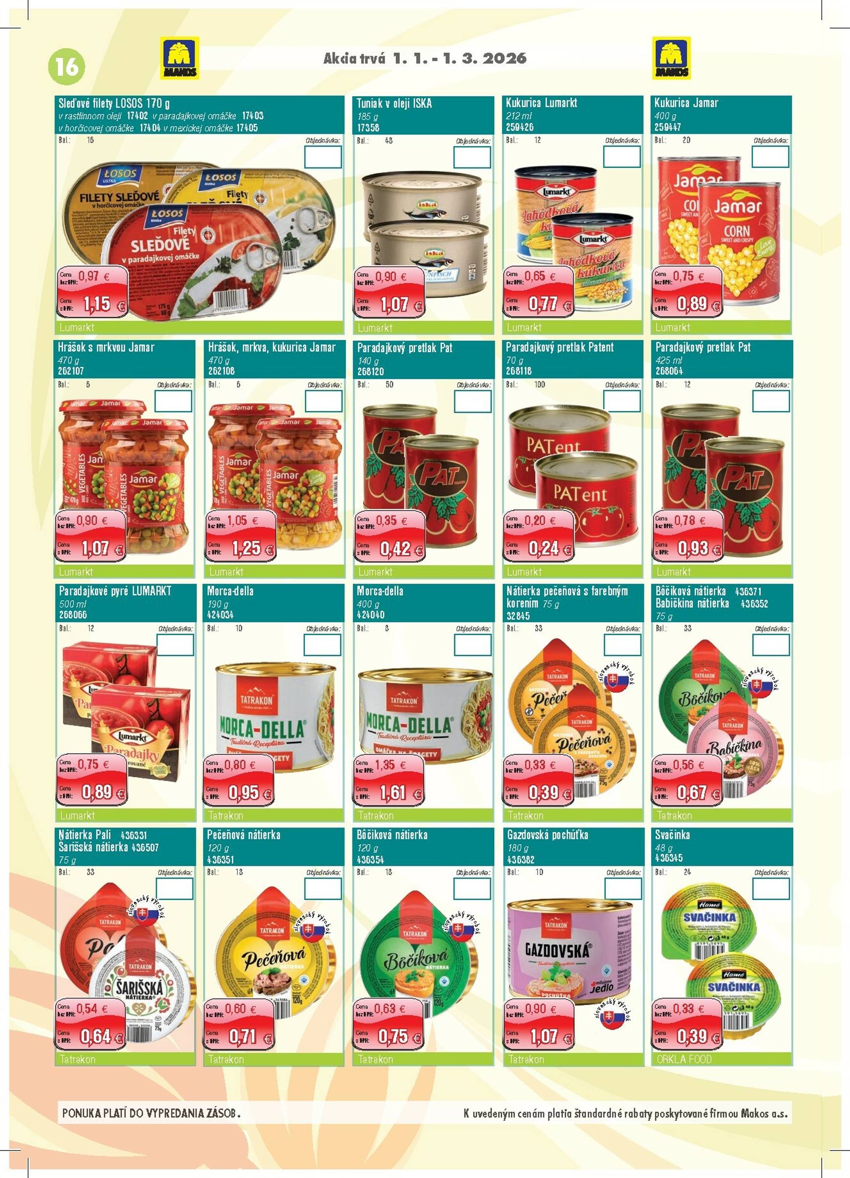 Page 16 of Aktuálny makos leták platný od štvrtka 01.01 do 01.03