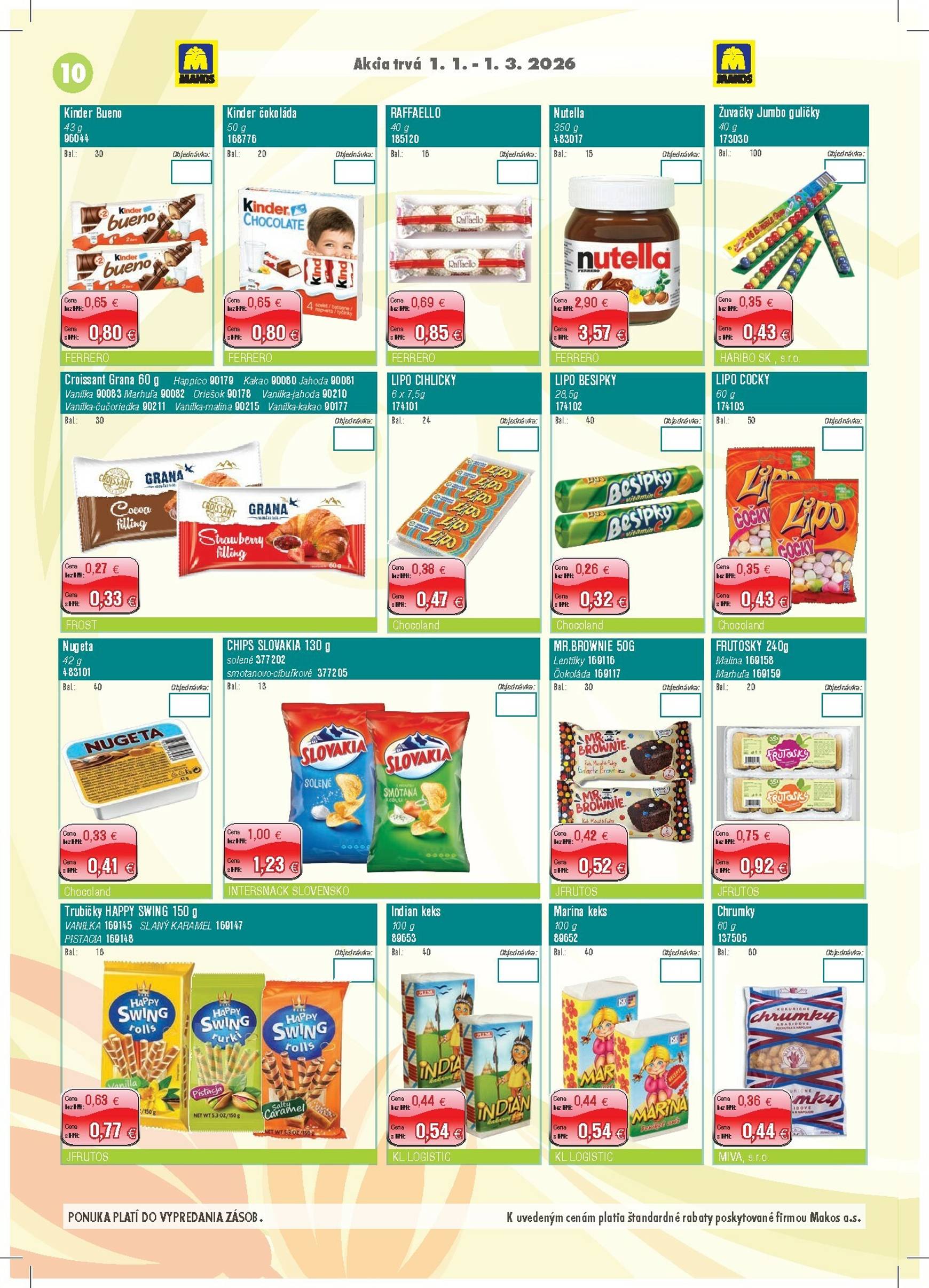 Page 10 of Aktuálny makos leták platný od štvrtka 01.01 do 01.03