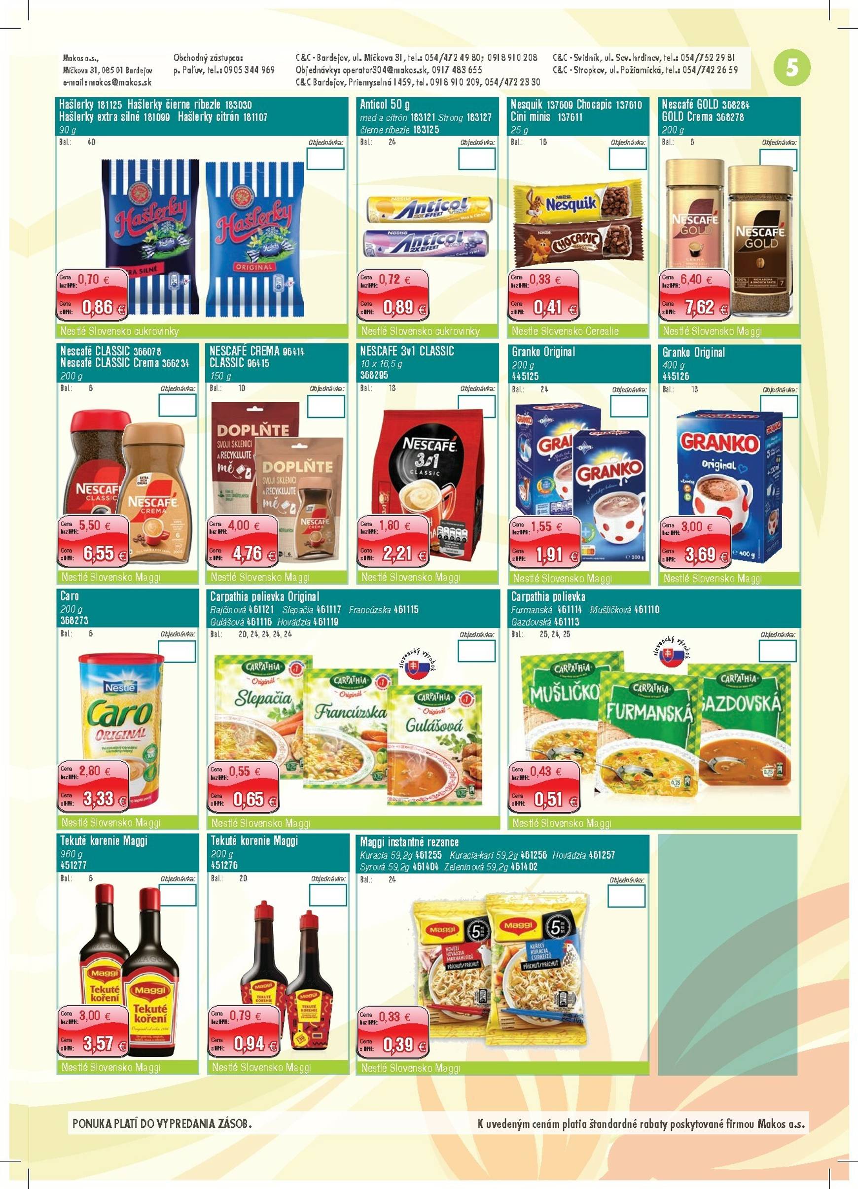 Page 5 of Aktuálny makos leták platný od štvrtka 01.01 do 01.03