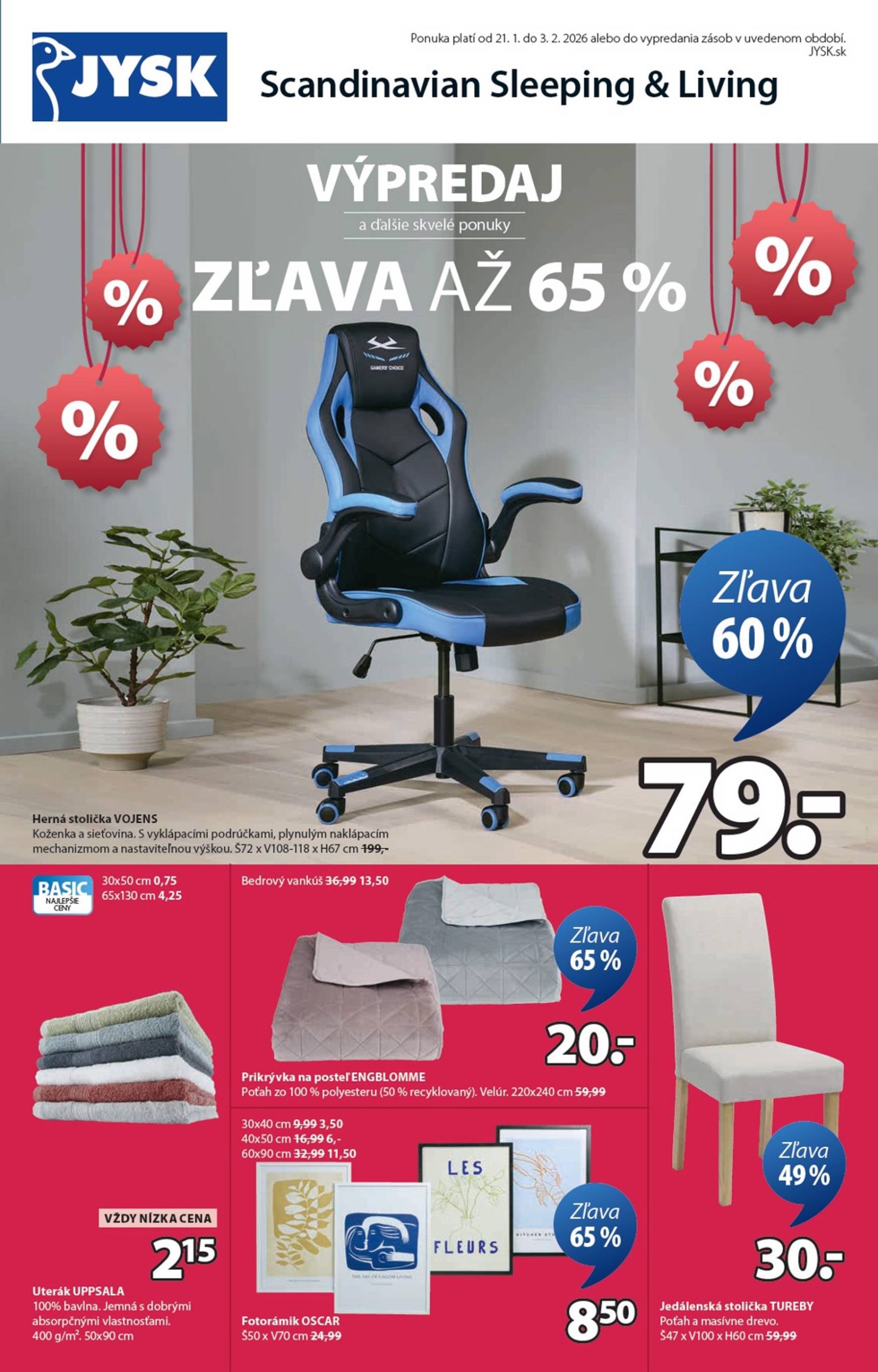 Page 1 of Aktuálny jysk leták platný od stredy 21.01 do 03.02