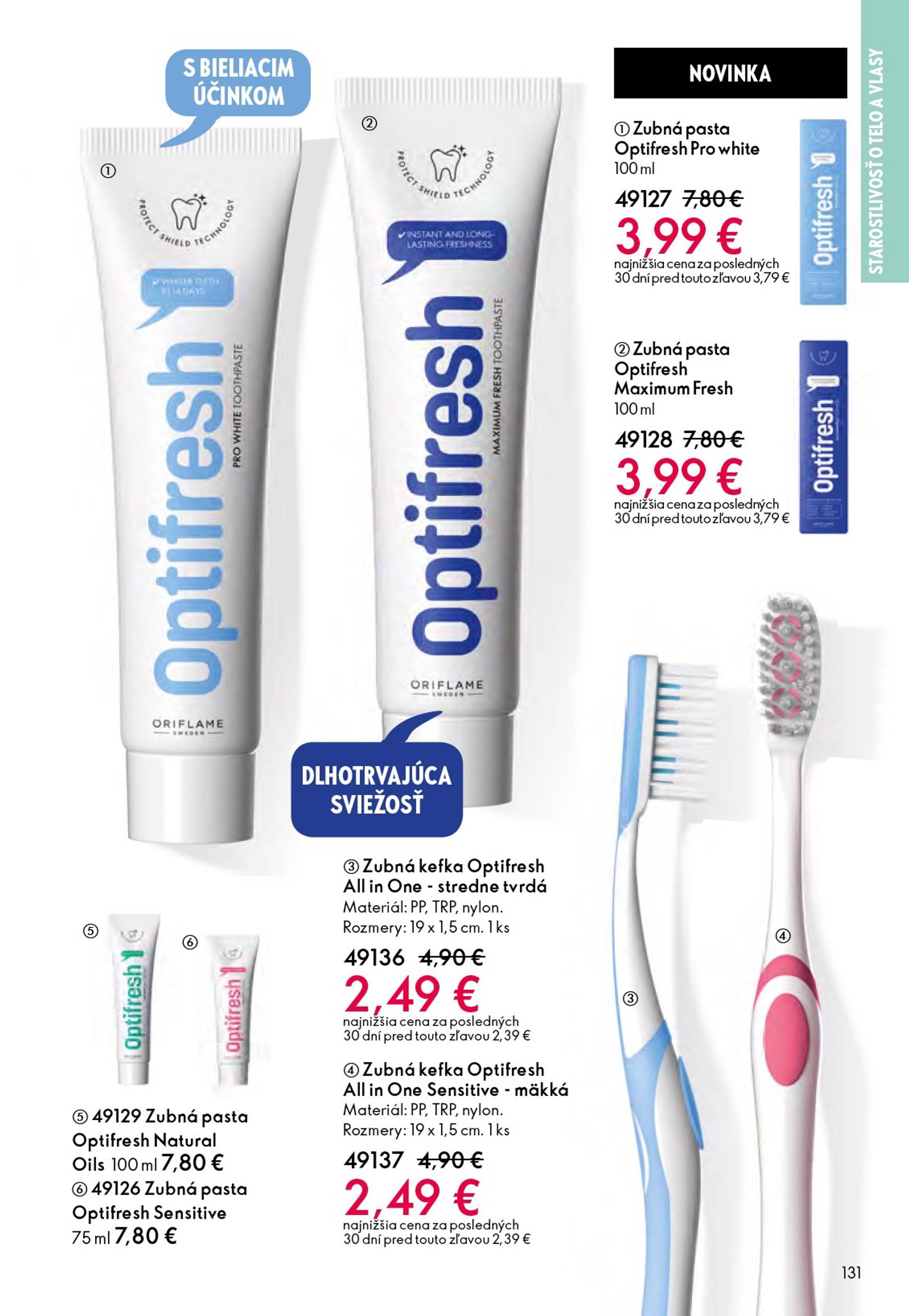 Page 131 of Aktuálny oriflame leták platný od stredy 21.01 do 10.02