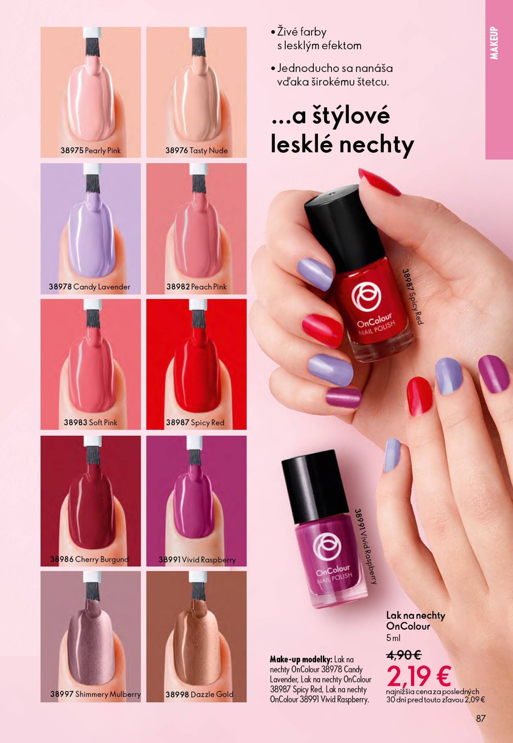 Page 87 of Aktuálny oriflame leták platný od stredy 21.01 do 10.02