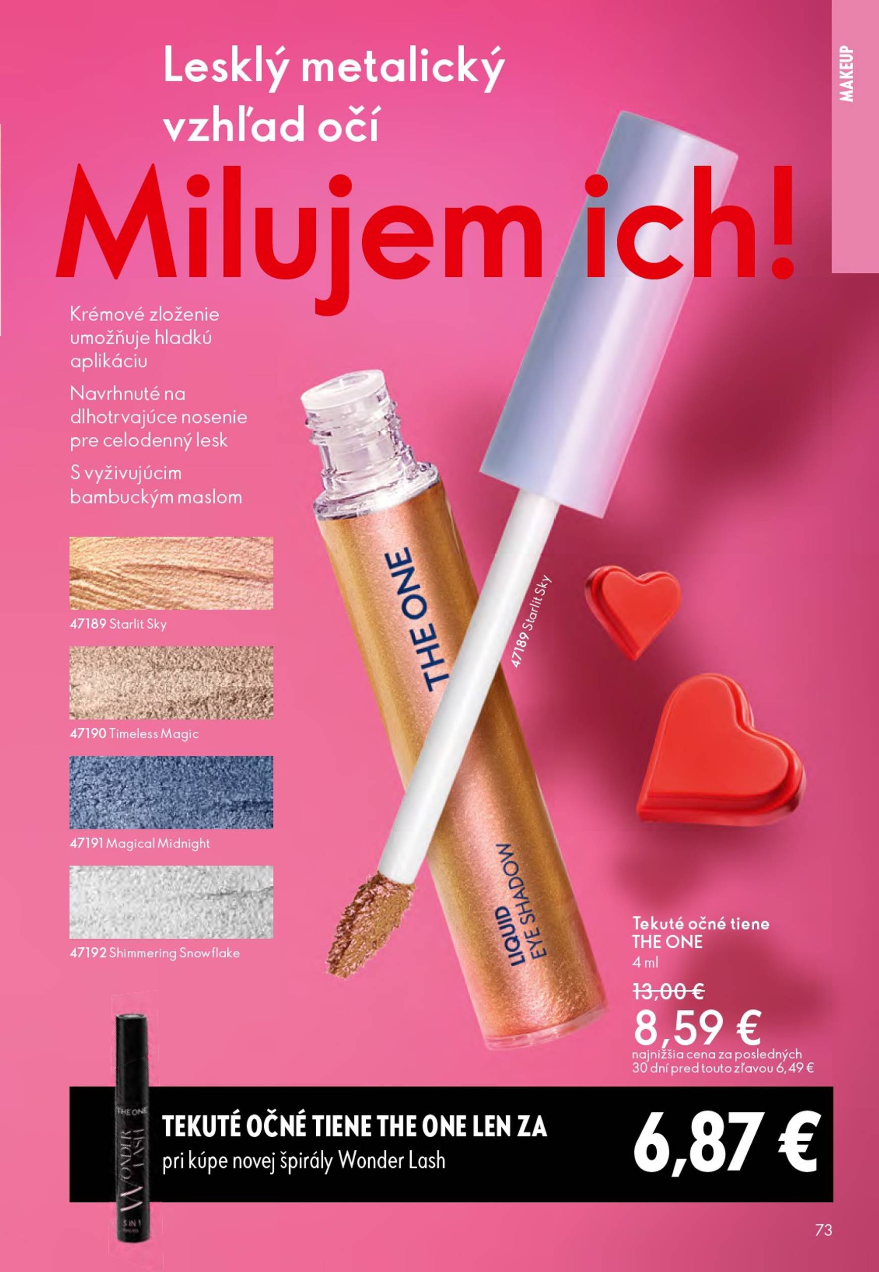 Page 73 of Aktuálny oriflame leták platný od stredy 21.01 do 10.02