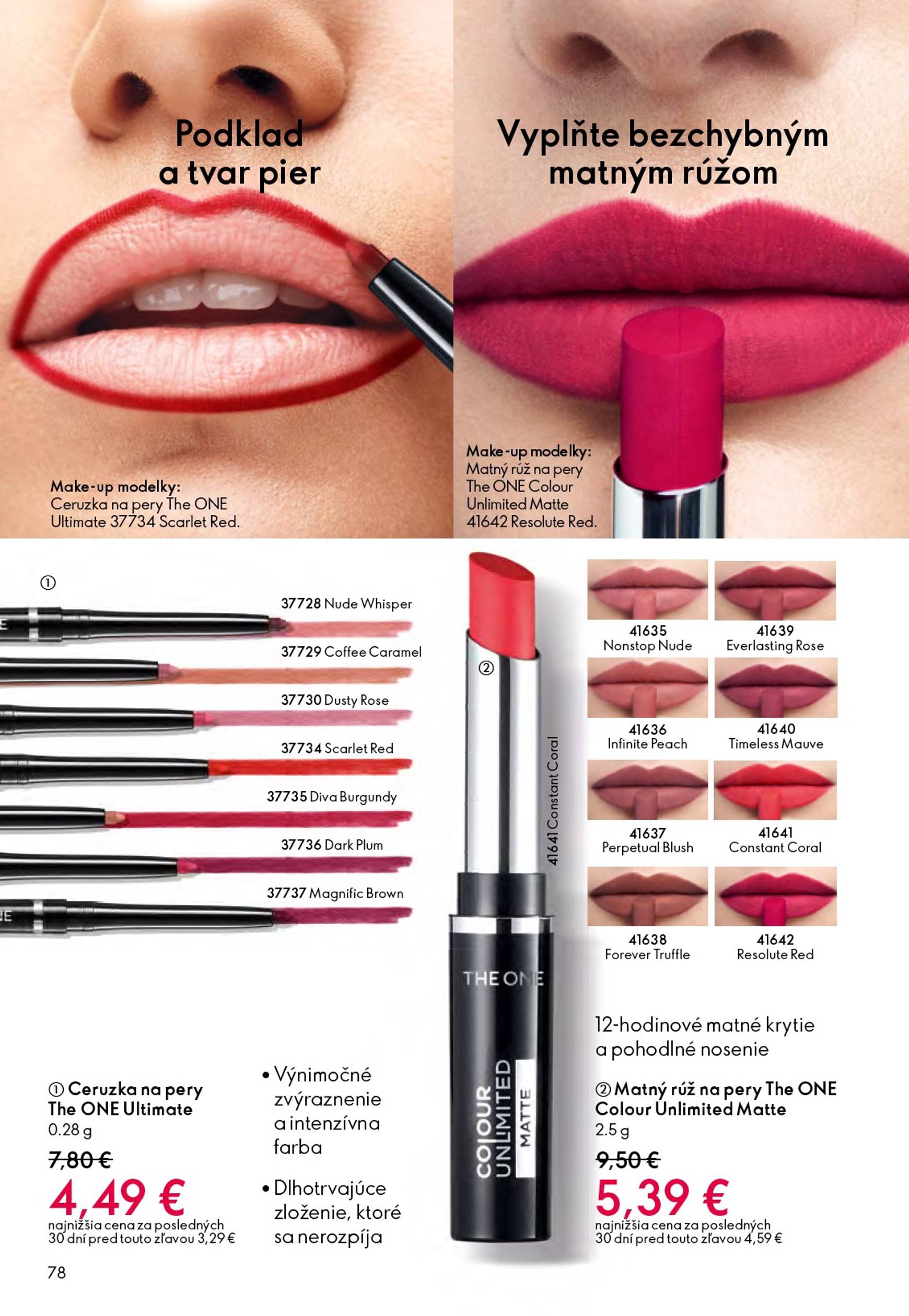 Page 78 of Aktuálny oriflame leták platný od stredy 21.01 do 10.02