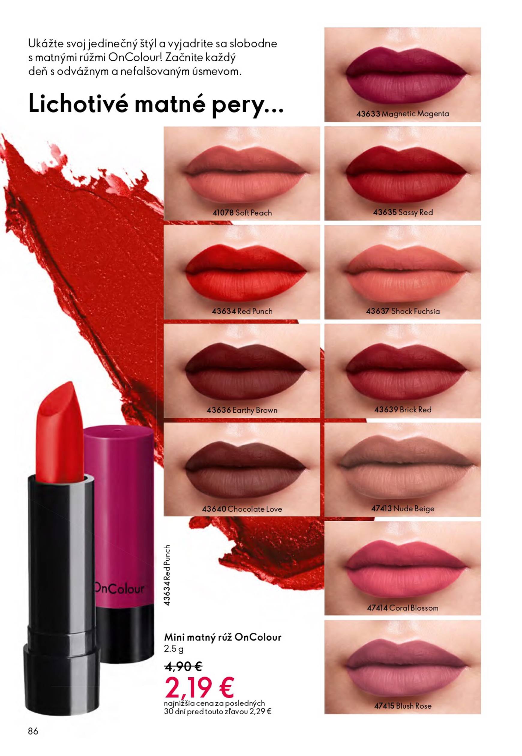 Page 86 of Aktuálny oriflame leták platný od stredy 21.01 do 10.02