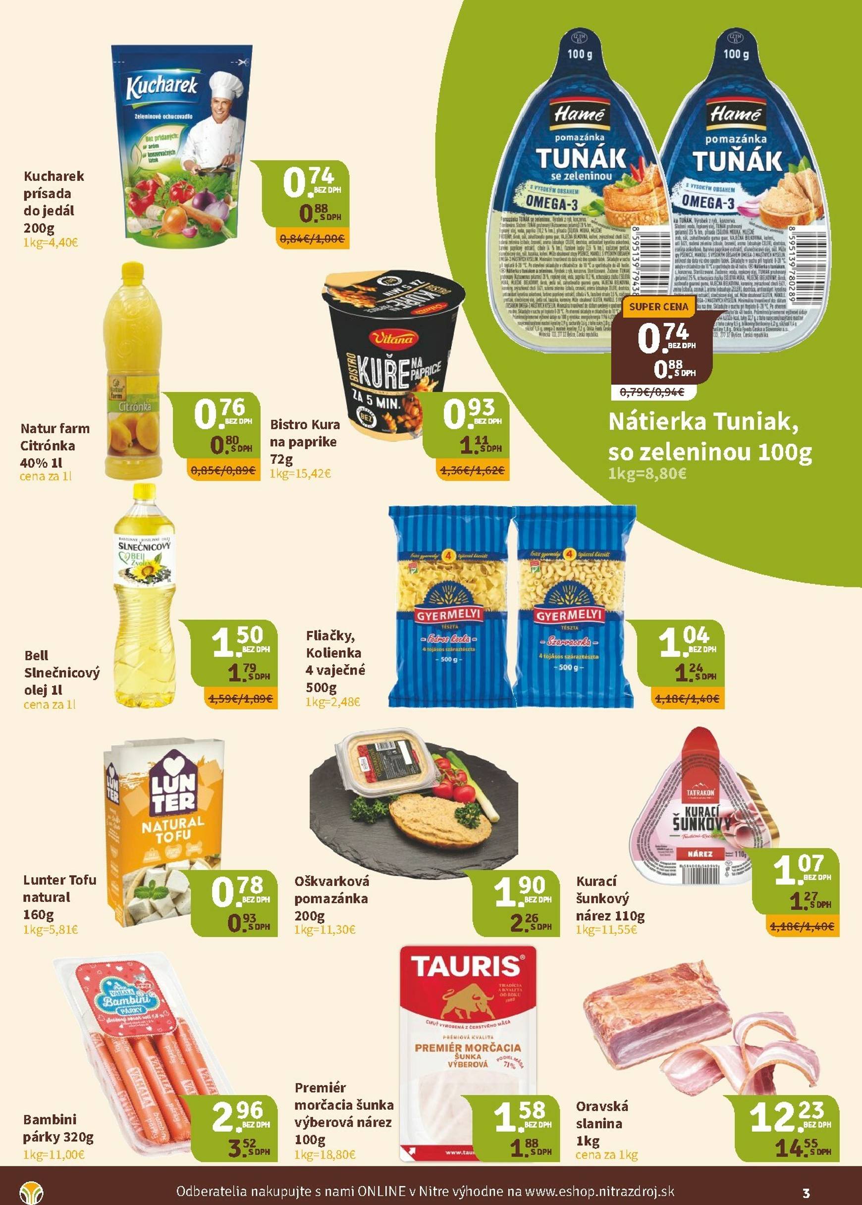 Page 3 of Aktuálny nitrazdroj leták platný od piatka 23.01 do 03.02