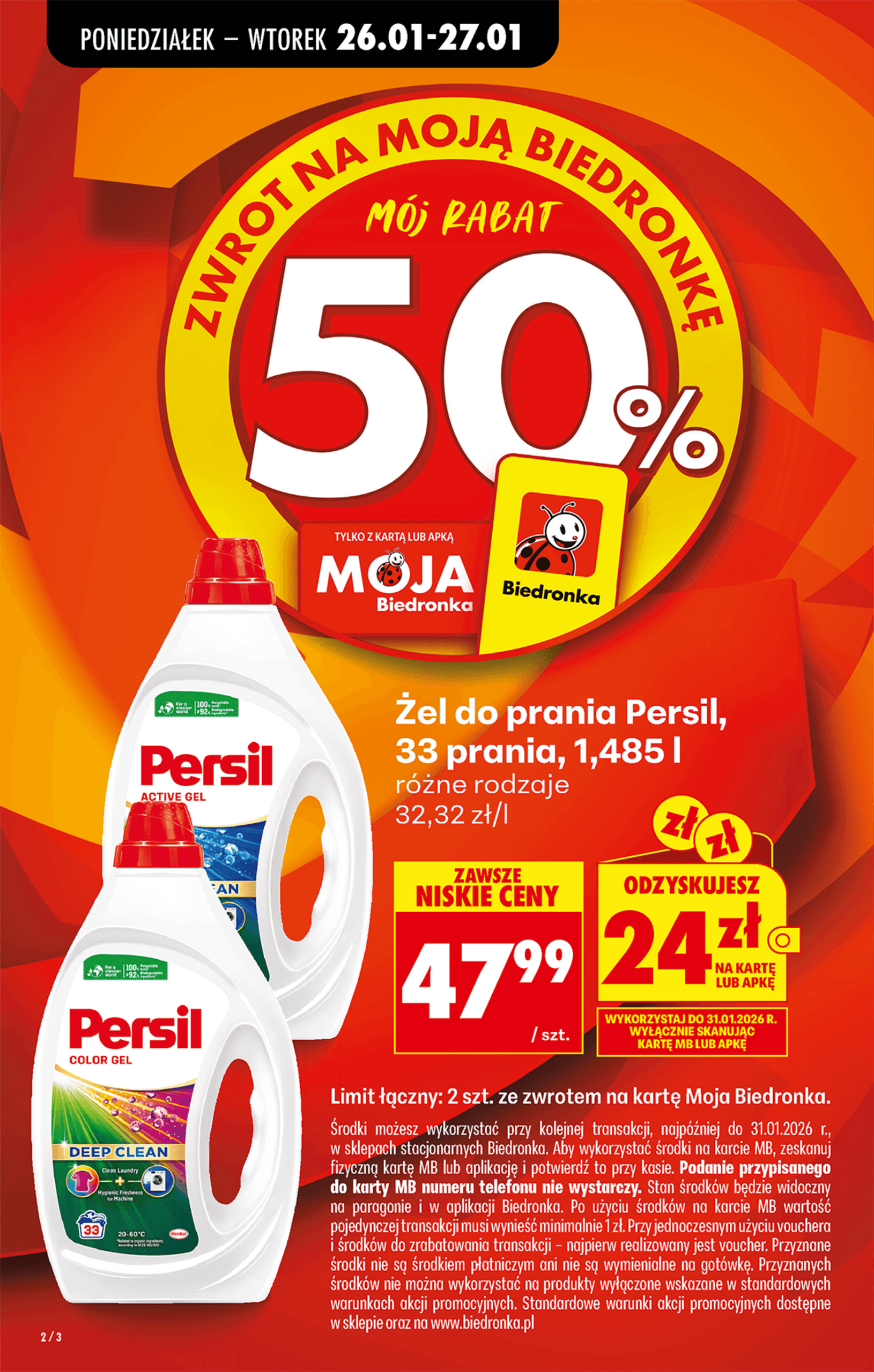 Page 2 of Aktuálny biedronka-polsko leták platný od pondelka 26.01 do 31.01