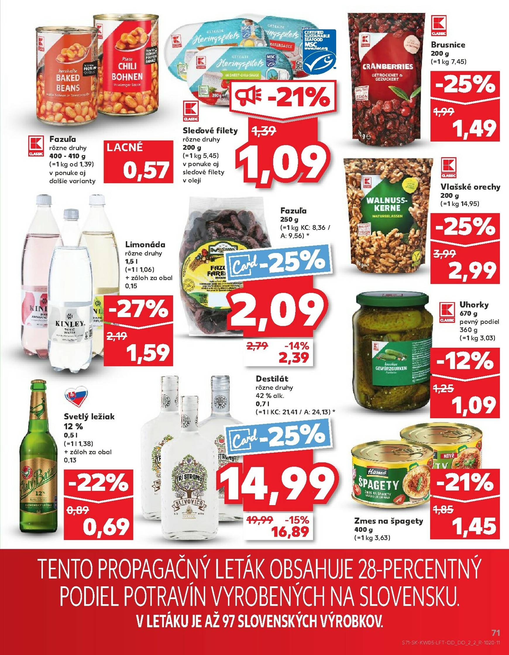 Page 71 of Aktuálny kaufland leták platný od štvrtka 29.01 do 04.02