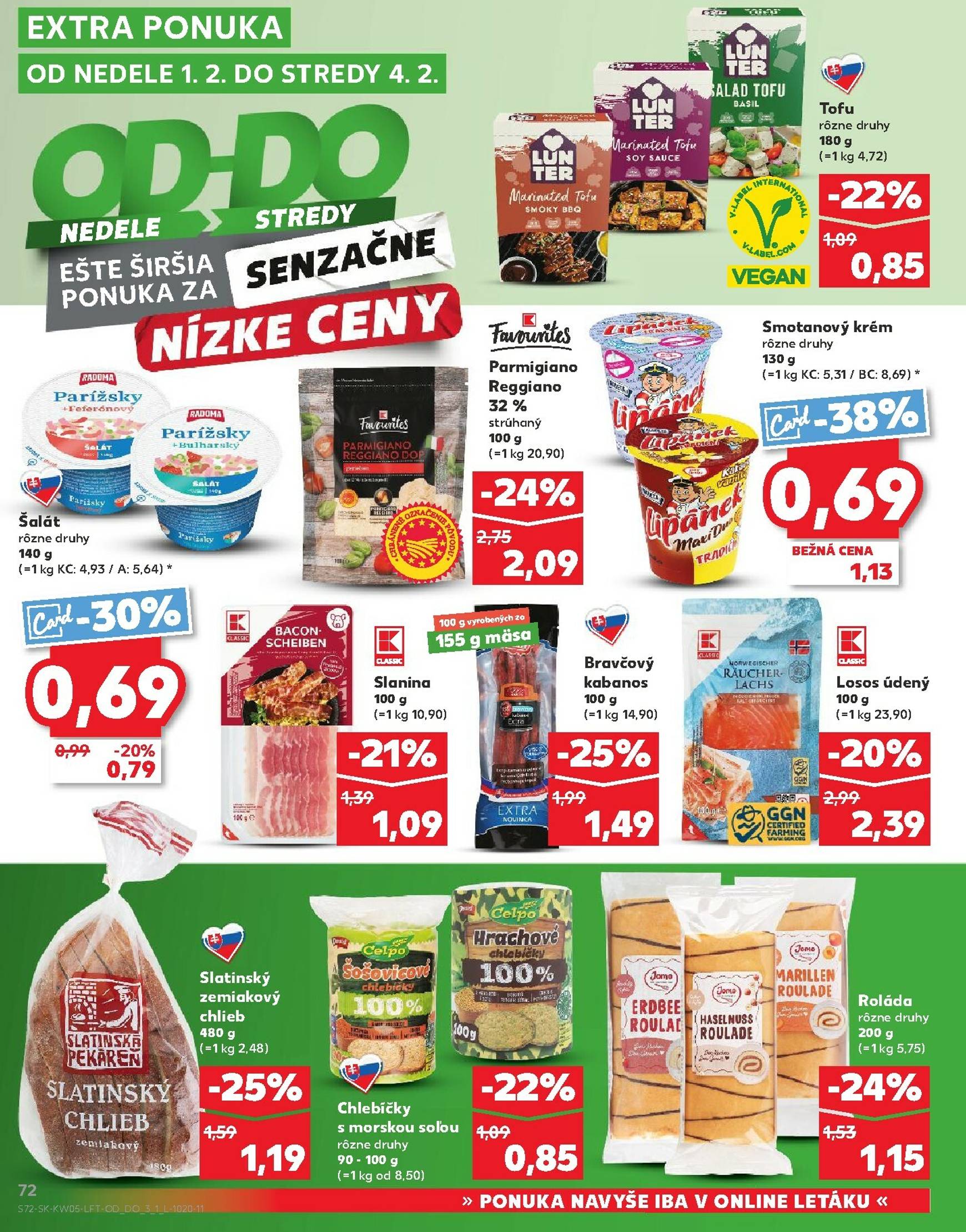 Page 72 of Aktuálny kaufland leták platný od štvrtka 29.01 do 04.02