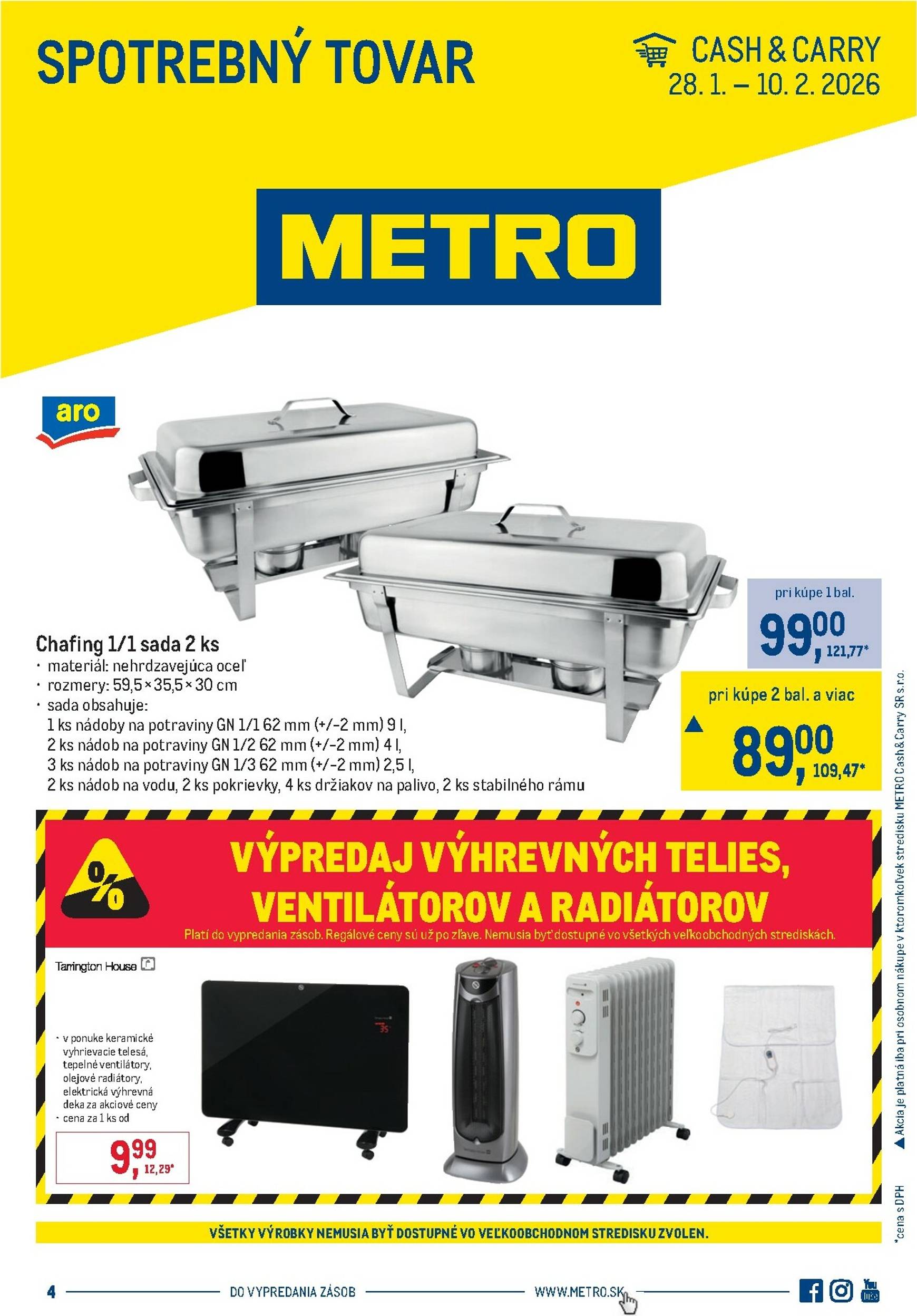 Page 1 of Aktuálny metro leták platný od stredy 28.01 do 10.02