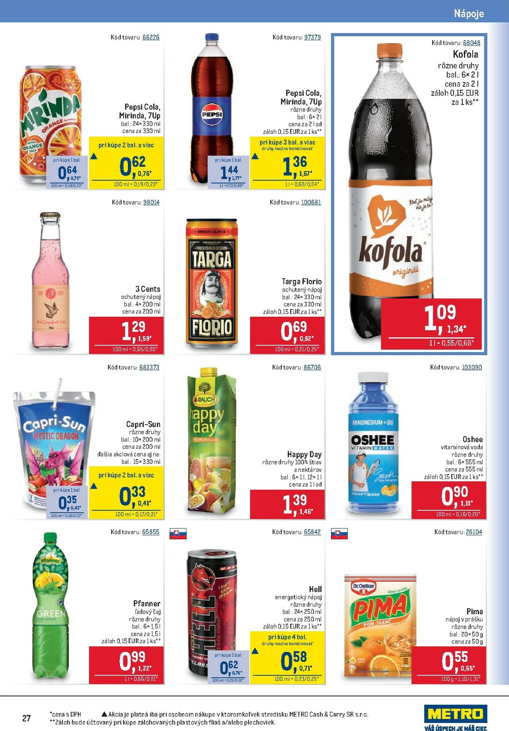 Page 27 of Aktuálny metro leták platný od stredy 28.01 do 10.02