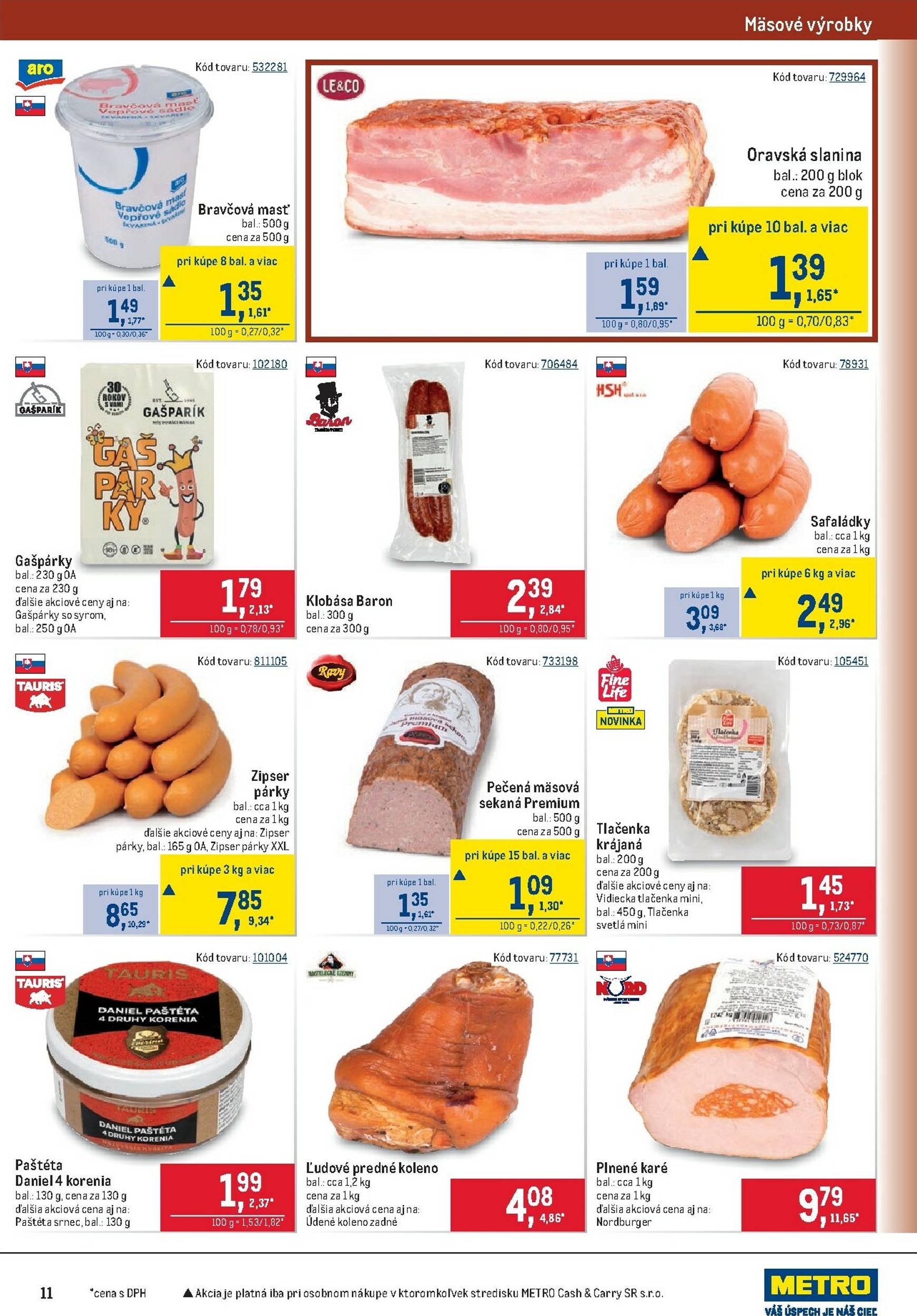 Page 11 of Aktuálny metro leták platný od stredy 28.01 do 10.02