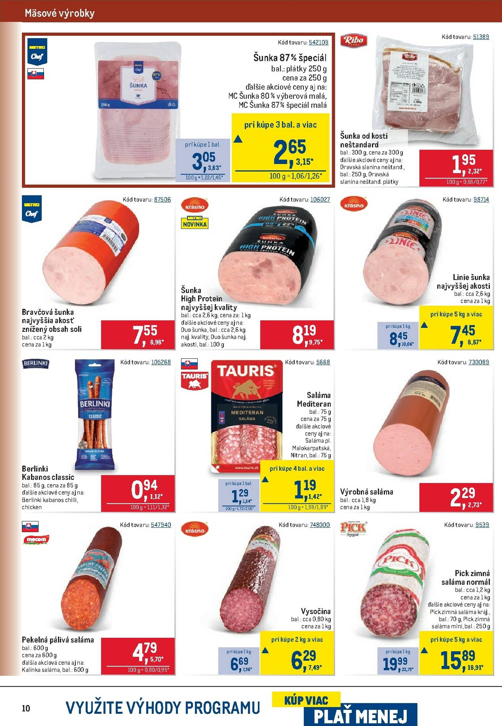 Page 10 of Aktuálny metro leták platný od stredy 28.01 do 10.02