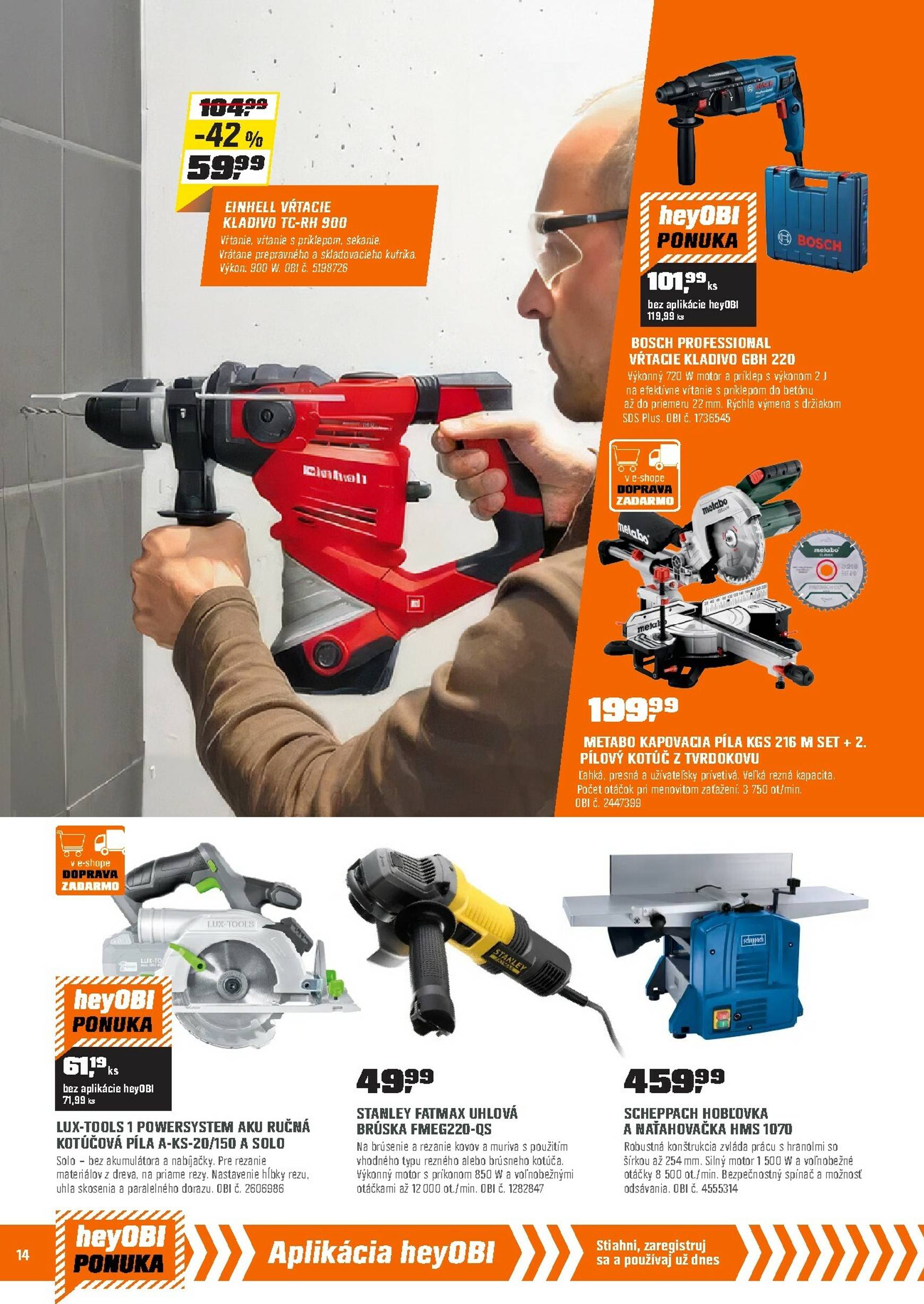 Page 14 of Aktuálny obi leták platný od piatka 02.01 do 31.01