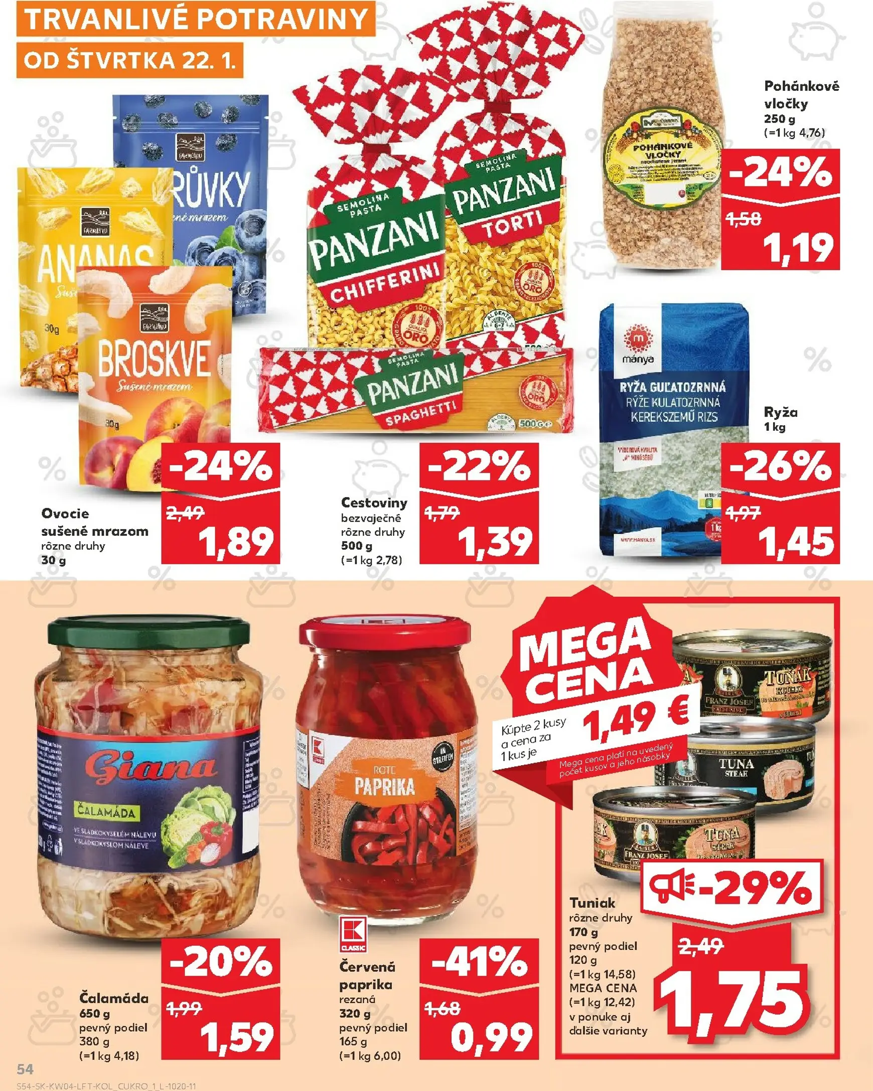 Page 54 of Aktuálny kaufland leták platný od štvrtka 22.01 do 28.01