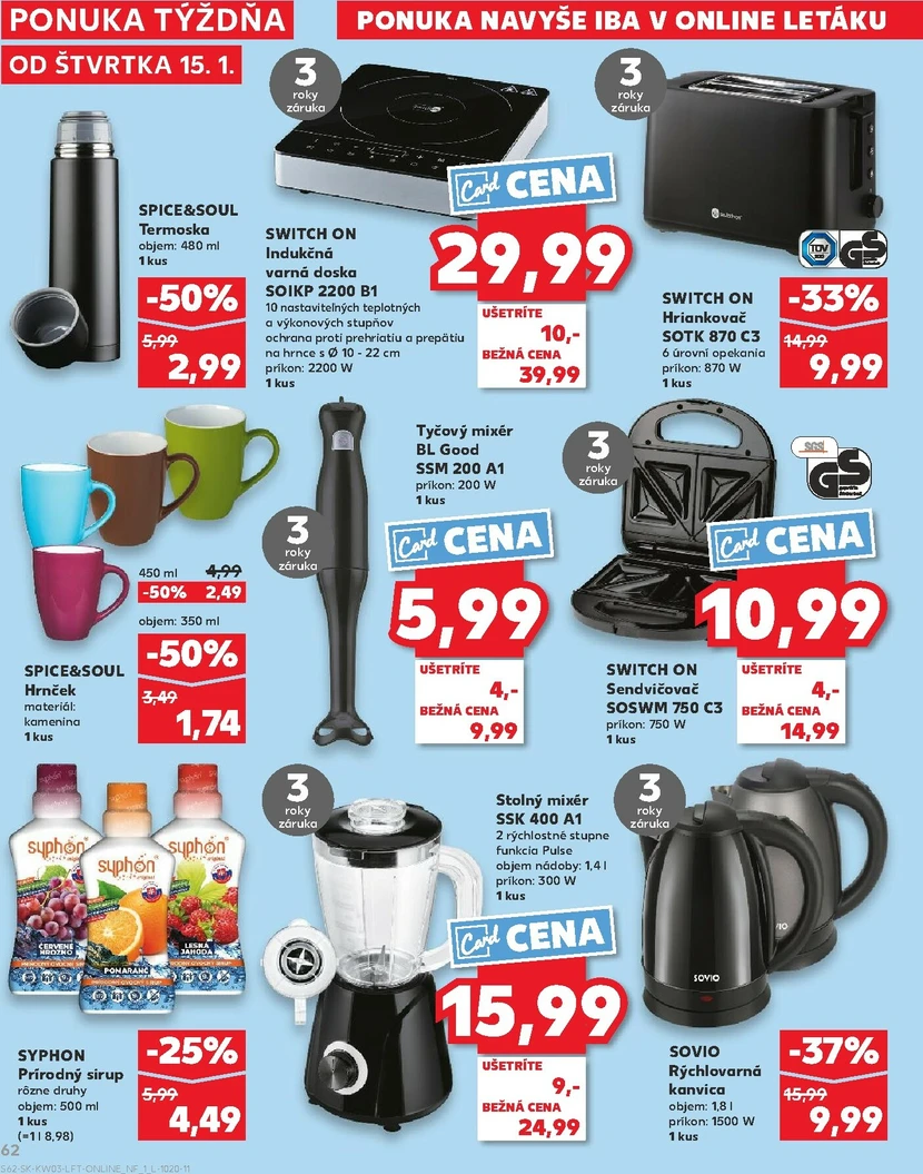 Page 62 of Aktuálny kaufland leták platný od štvrtka 15.01 do 21.01