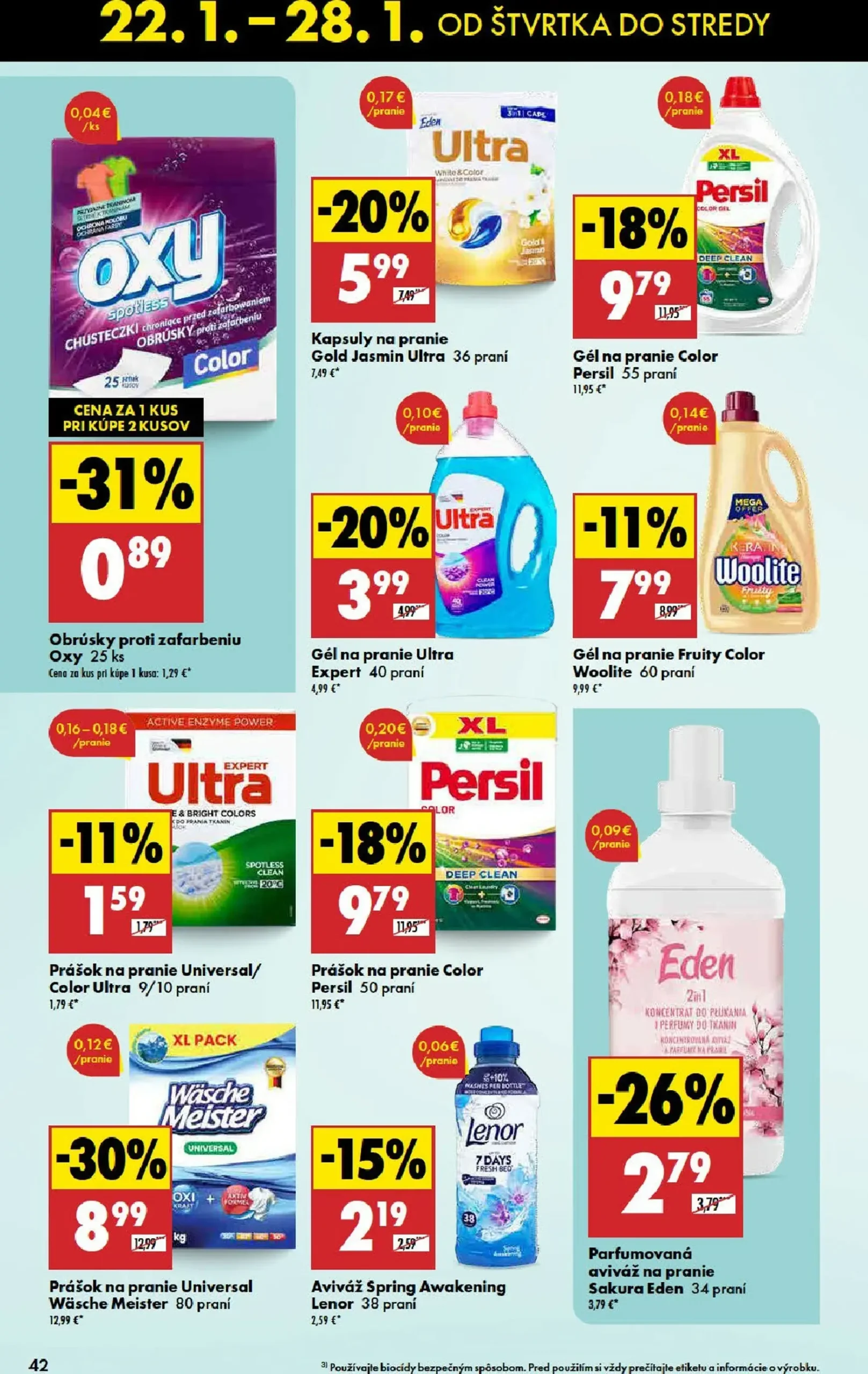 Page 42 of Aktuálny biedronka leták platný od štvrtka 22.01 do 28.01