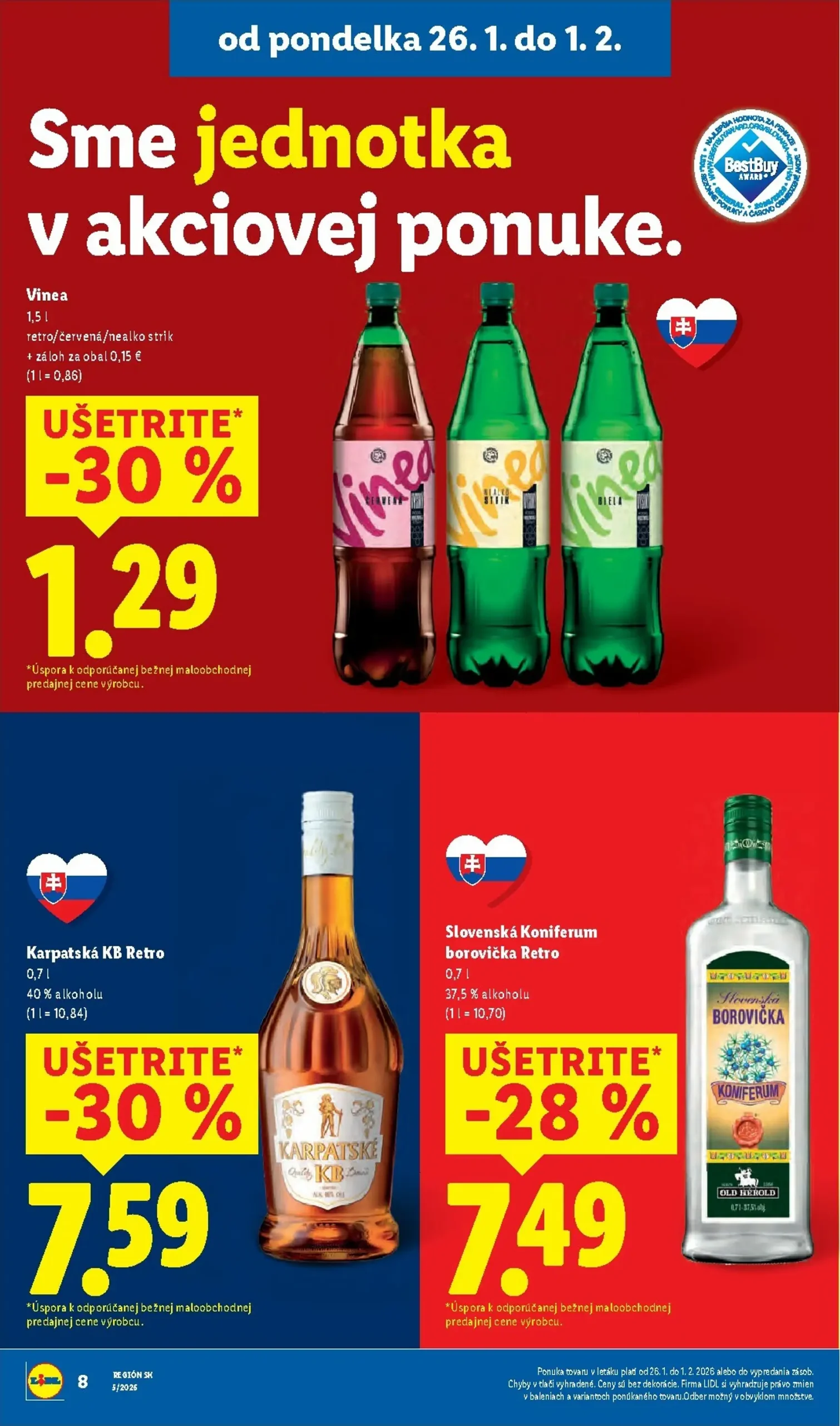 Page 8 of Aktuálny lidl leták platný od pondelka 26.01 do 01.02
