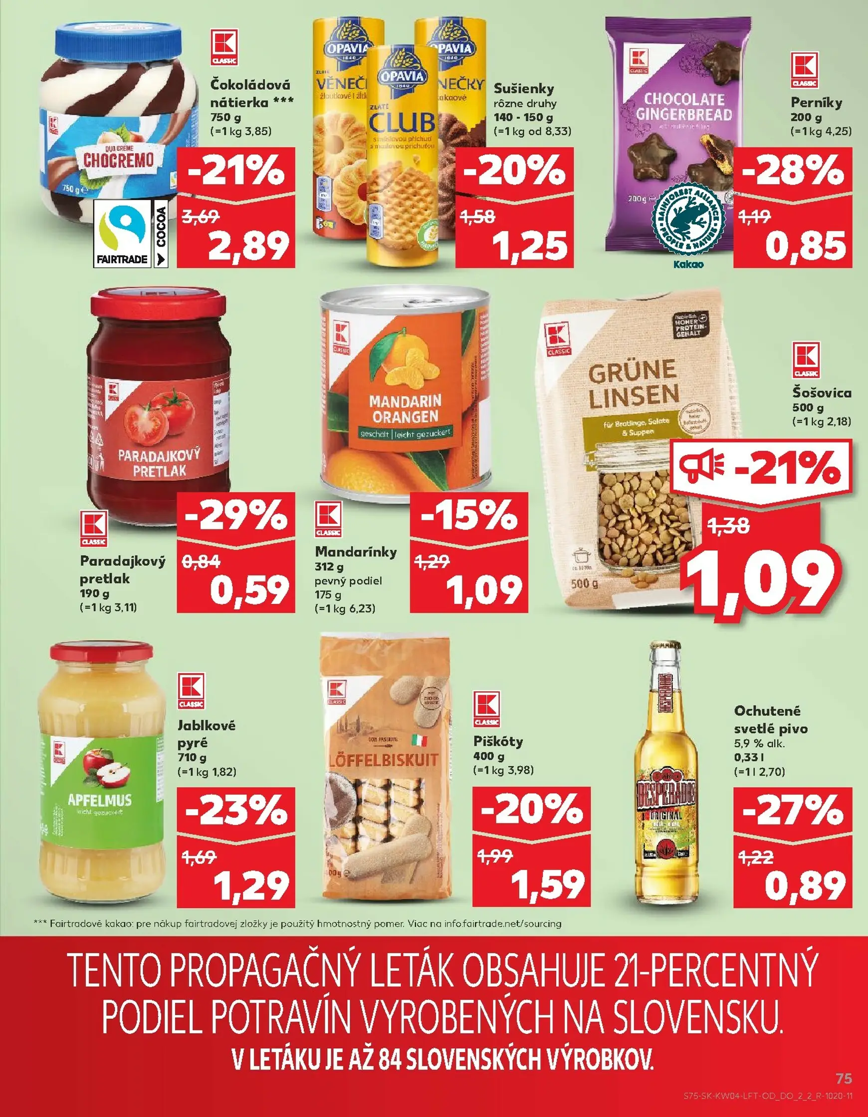 Page 75 of Aktuálny kaufland leták platný od štvrtka 22.01 do 28.01