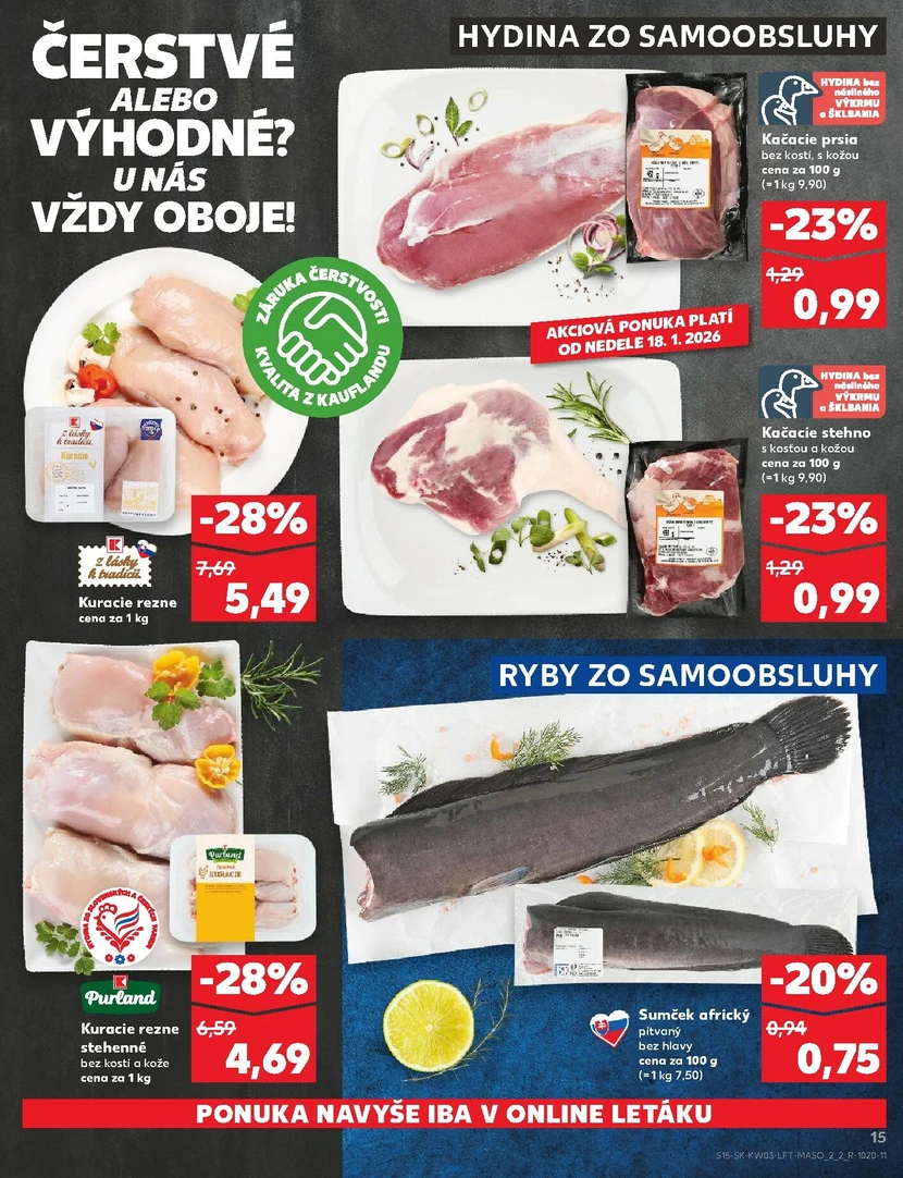 Page 15 of Aktuálny kaufland leták platný od štvrtka 15.01 do 21.01