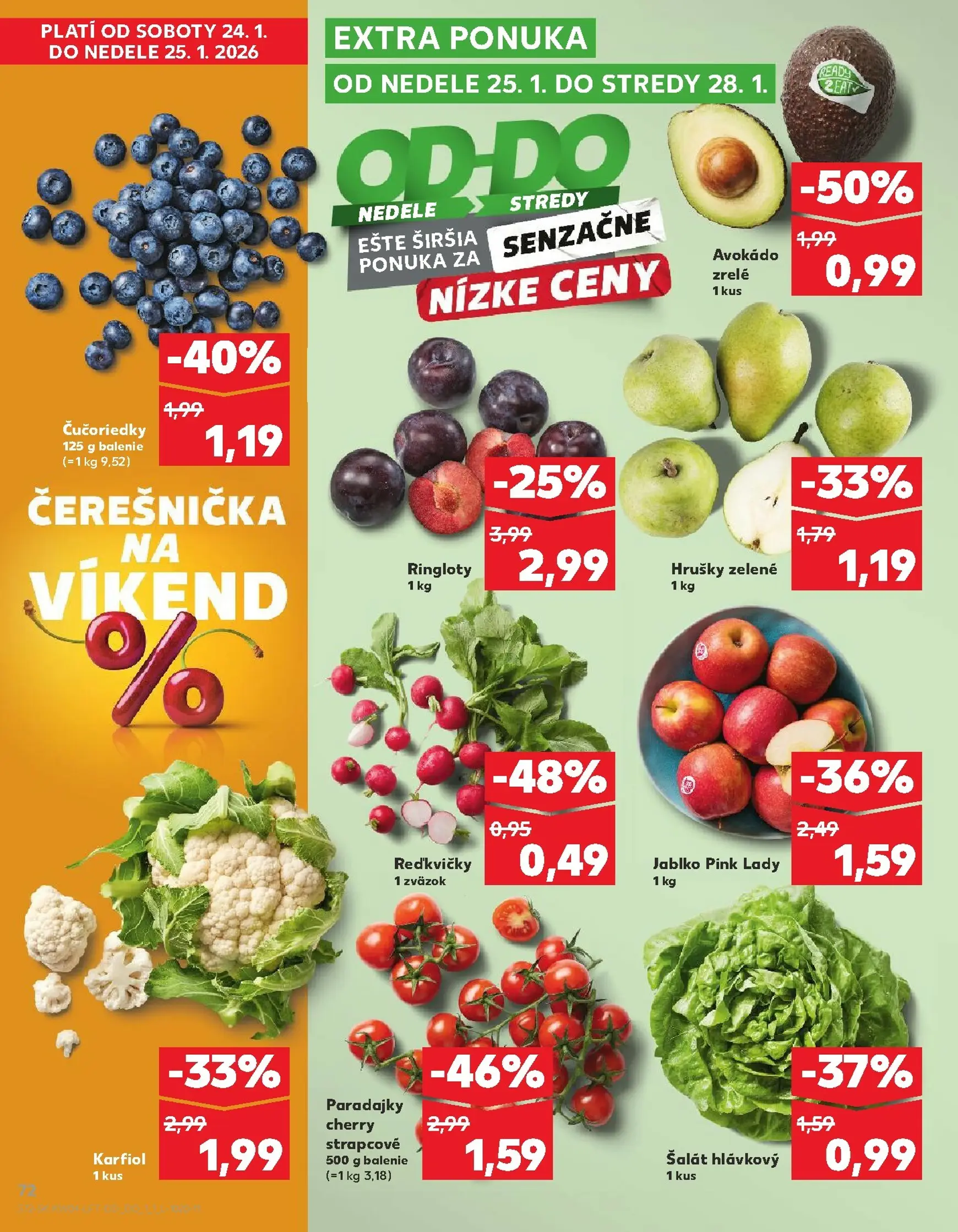 Page 72 of Aktuálny kaufland leták platný od štvrtka 22.01 do 28.01