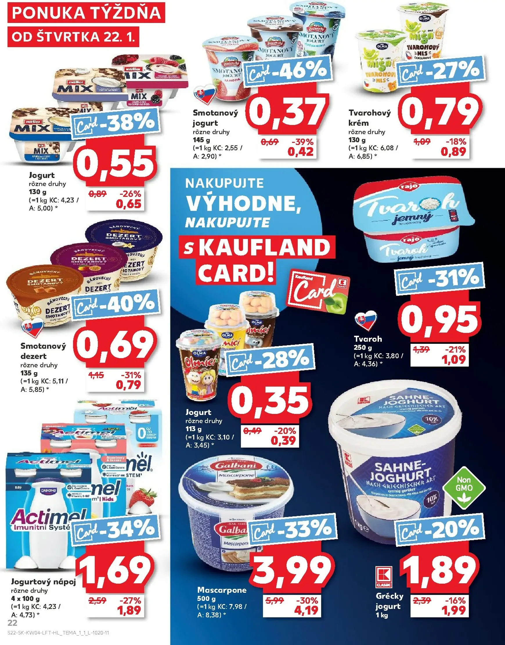 Page 22 of Aktuálny kaufland leták platný od štvrtka 22.01 do 28.01