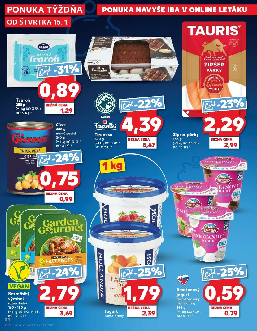 Page 34 of Aktuálny kaufland leták platný od štvrtka 15.01 do 21.01
