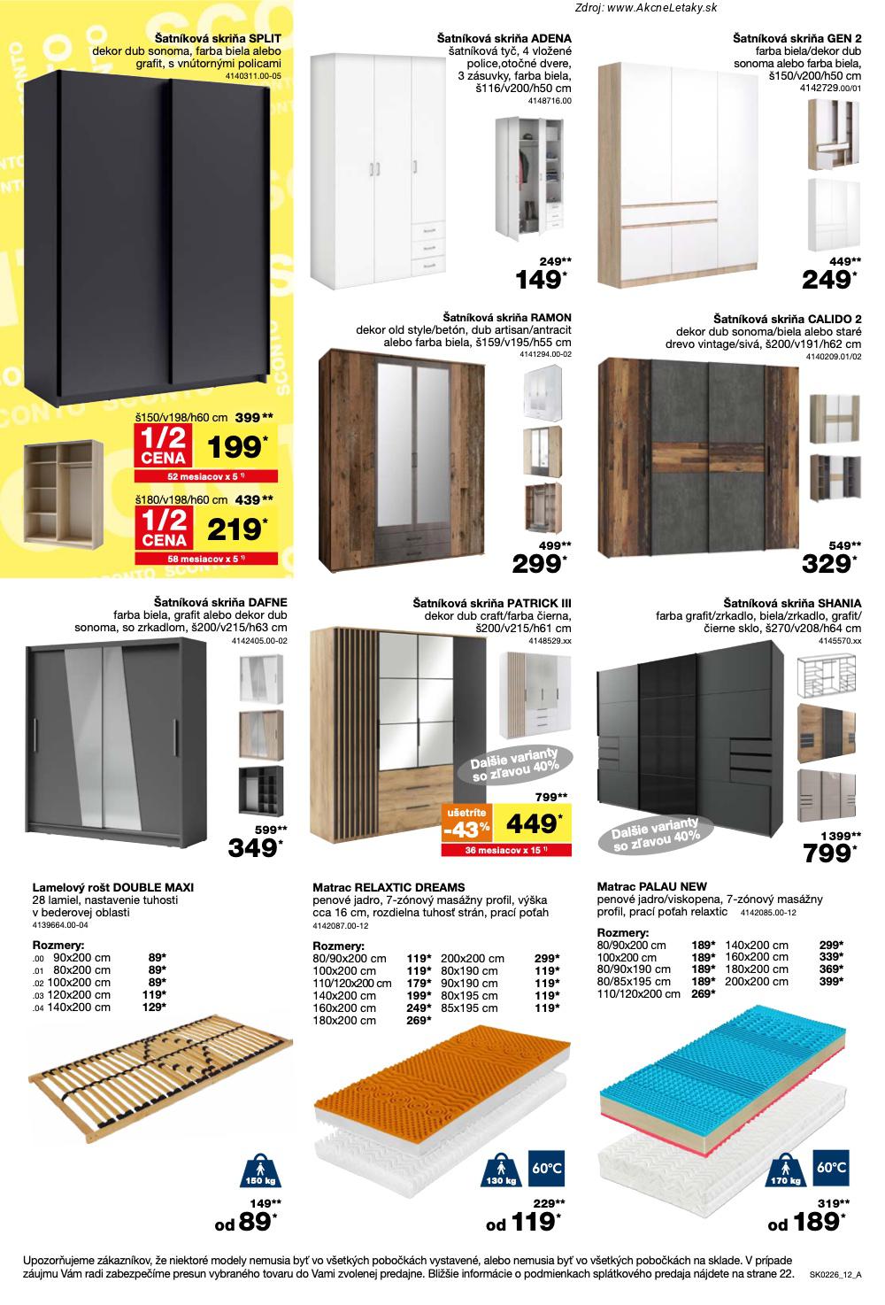 Page 12 of Aktuálny sconto-nabytok leták platný od stredy 21.01 do 10.02