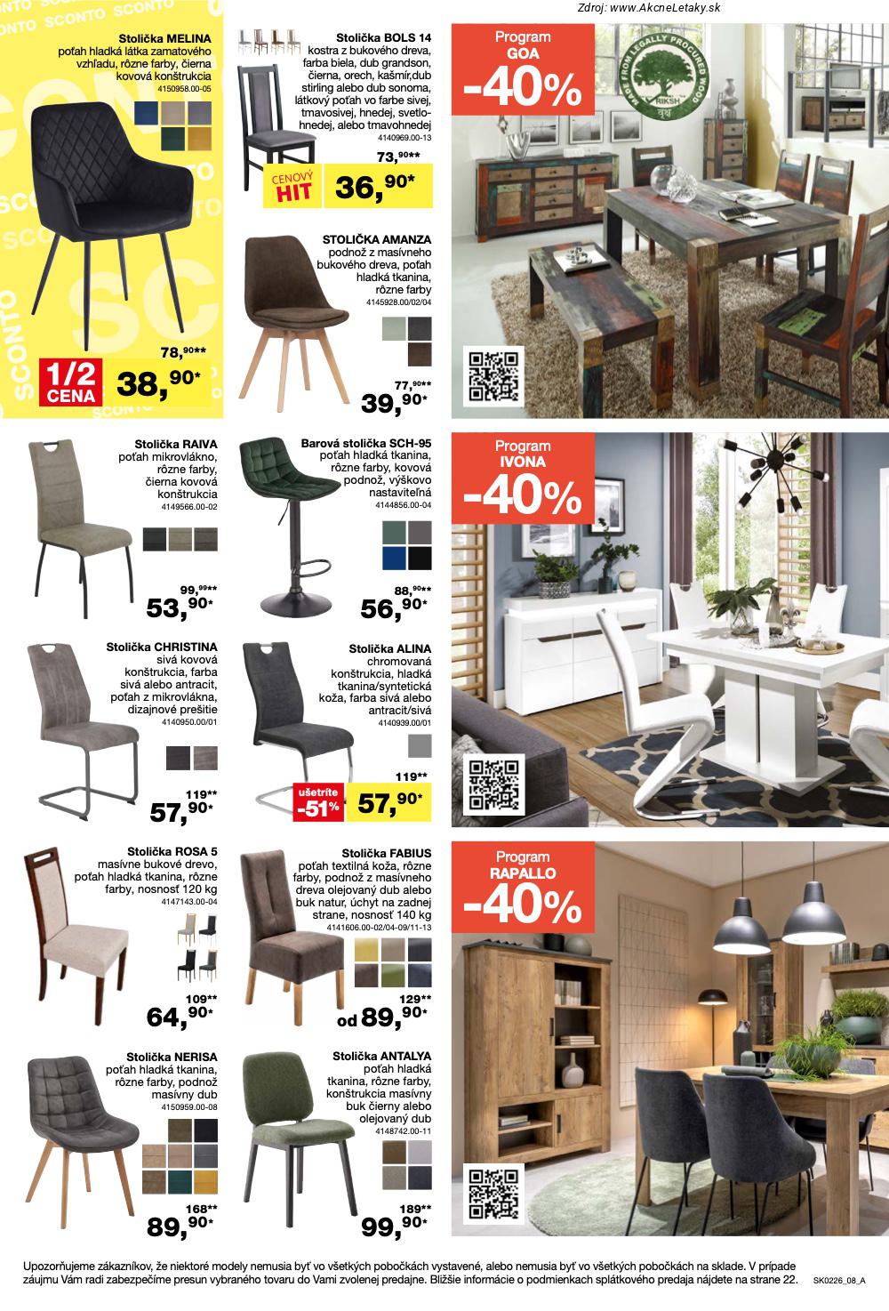 Page 8 of Aktuálny sconto-nabytok leták platný od stredy 21.01 do 10.02