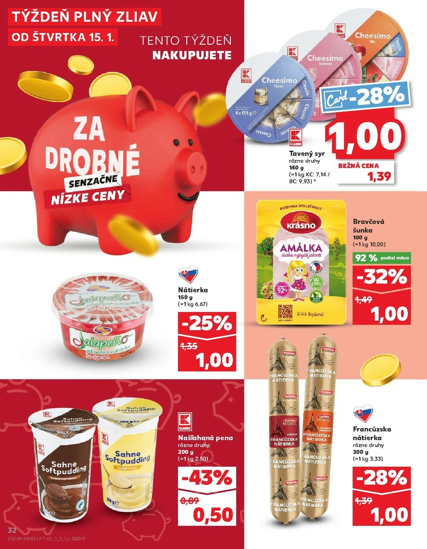 Page 32 of Aktuálny kaufland leták platný od štvrtka 15.01 do 21.01