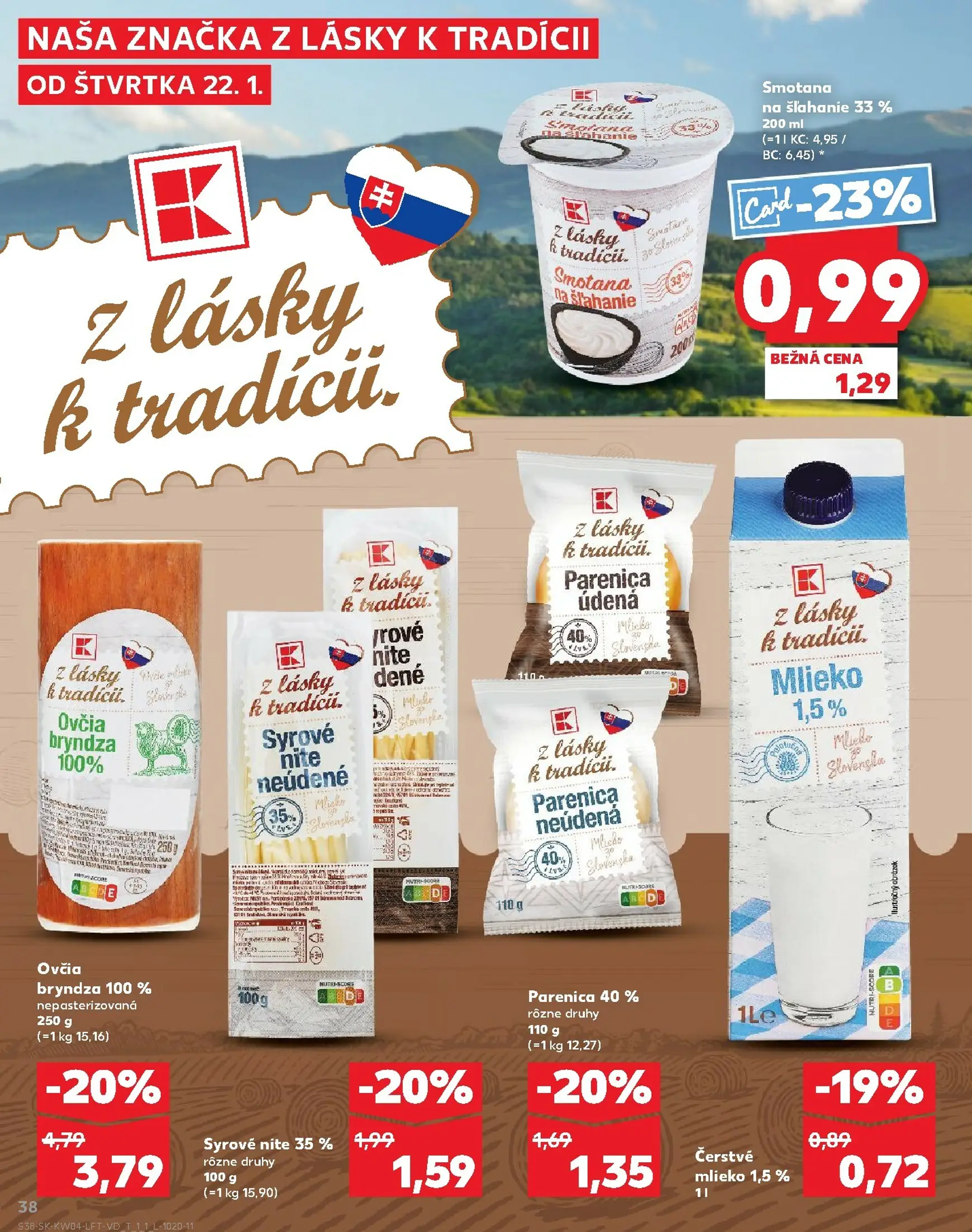 Page 38 of Aktuálny kaufland leták platný od štvrtka 22.01 do 28.01