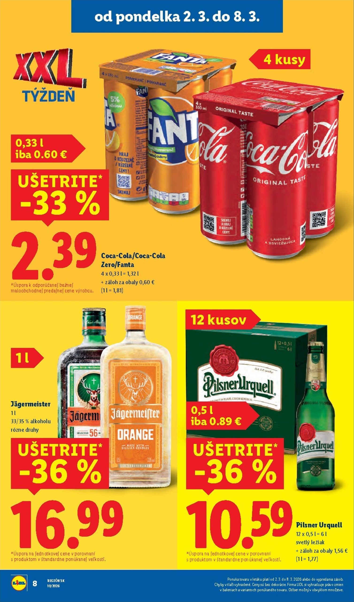 Page 8 of Aktuálny lidl leták platný od pondelka 02.03 do 08.03