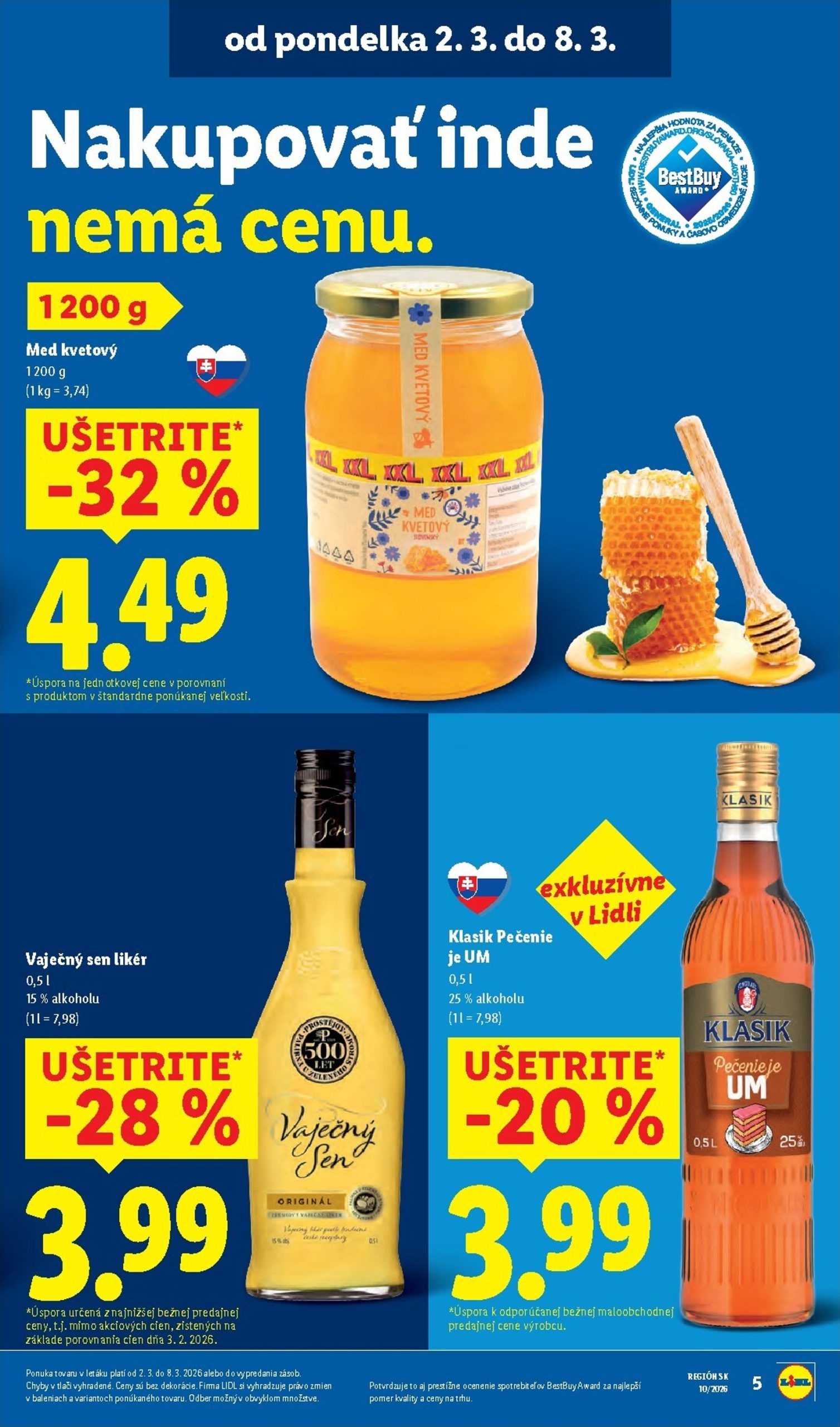 Page 5 of Aktuálny lidl leták platný od pondelka 02.03 do 08.03