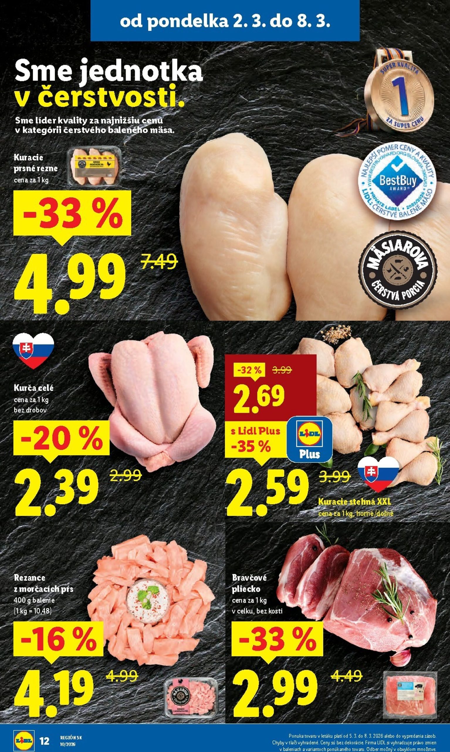 Page 12 of Aktuálny lidl leták platný od pondelka 02.03 do 08.03