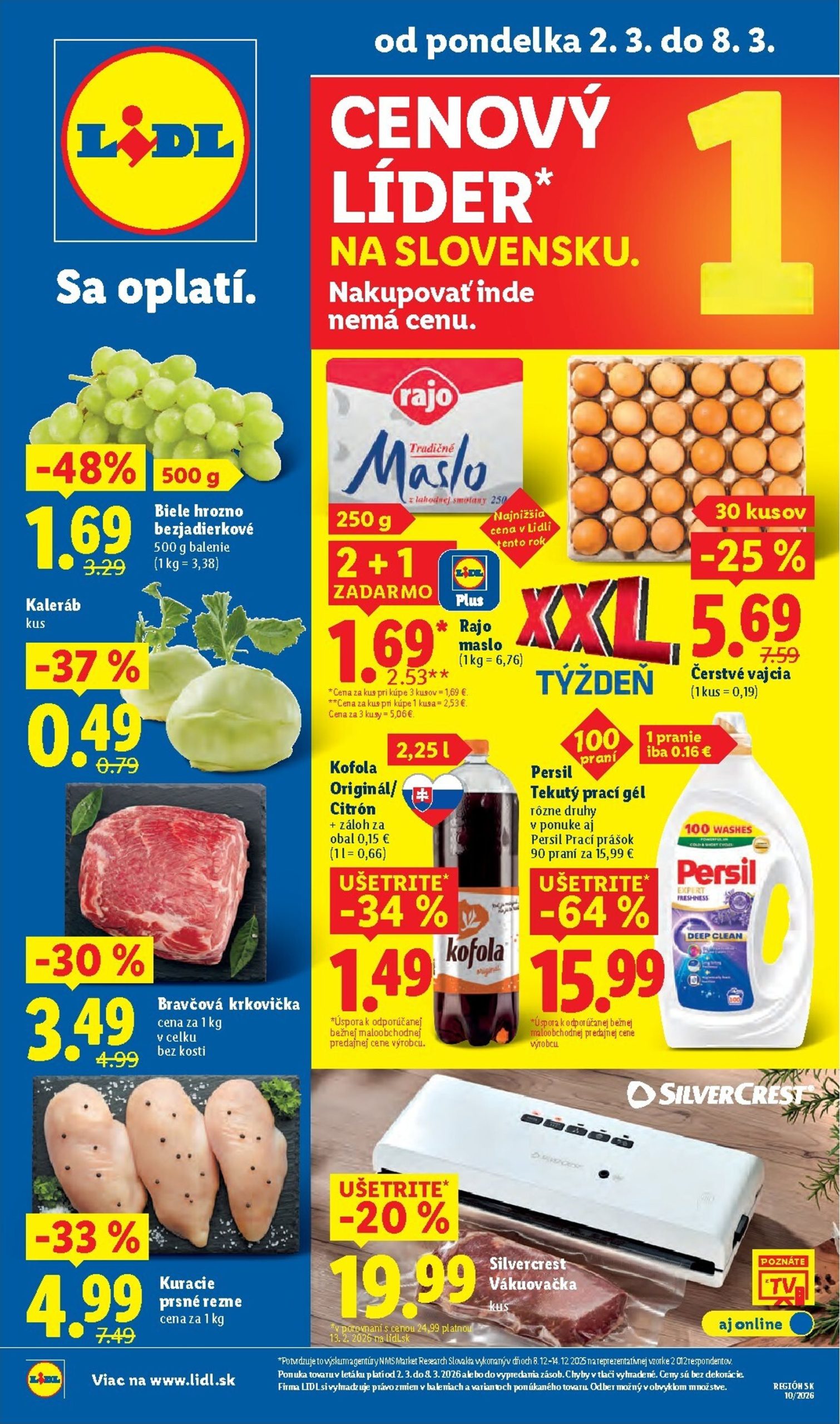 Page 1 of Aktuálny lidl leták platný od pondelka 02.03 do 08.03