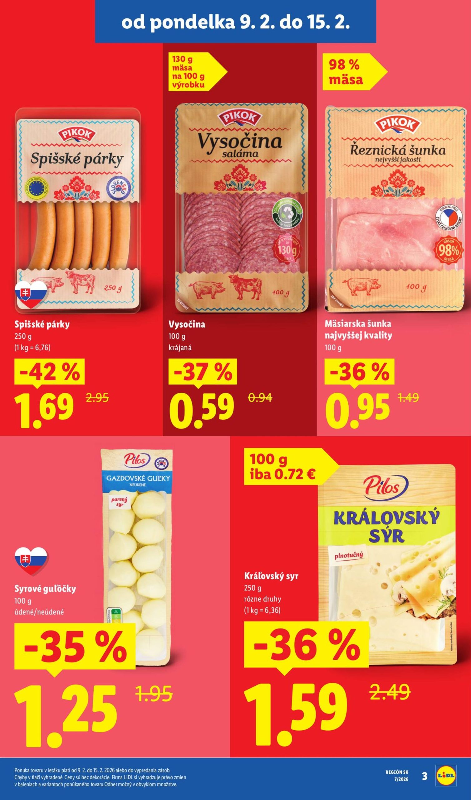 Page 4 of Aktuálny lidl leták platný od pondelka 09.02 do 15.02