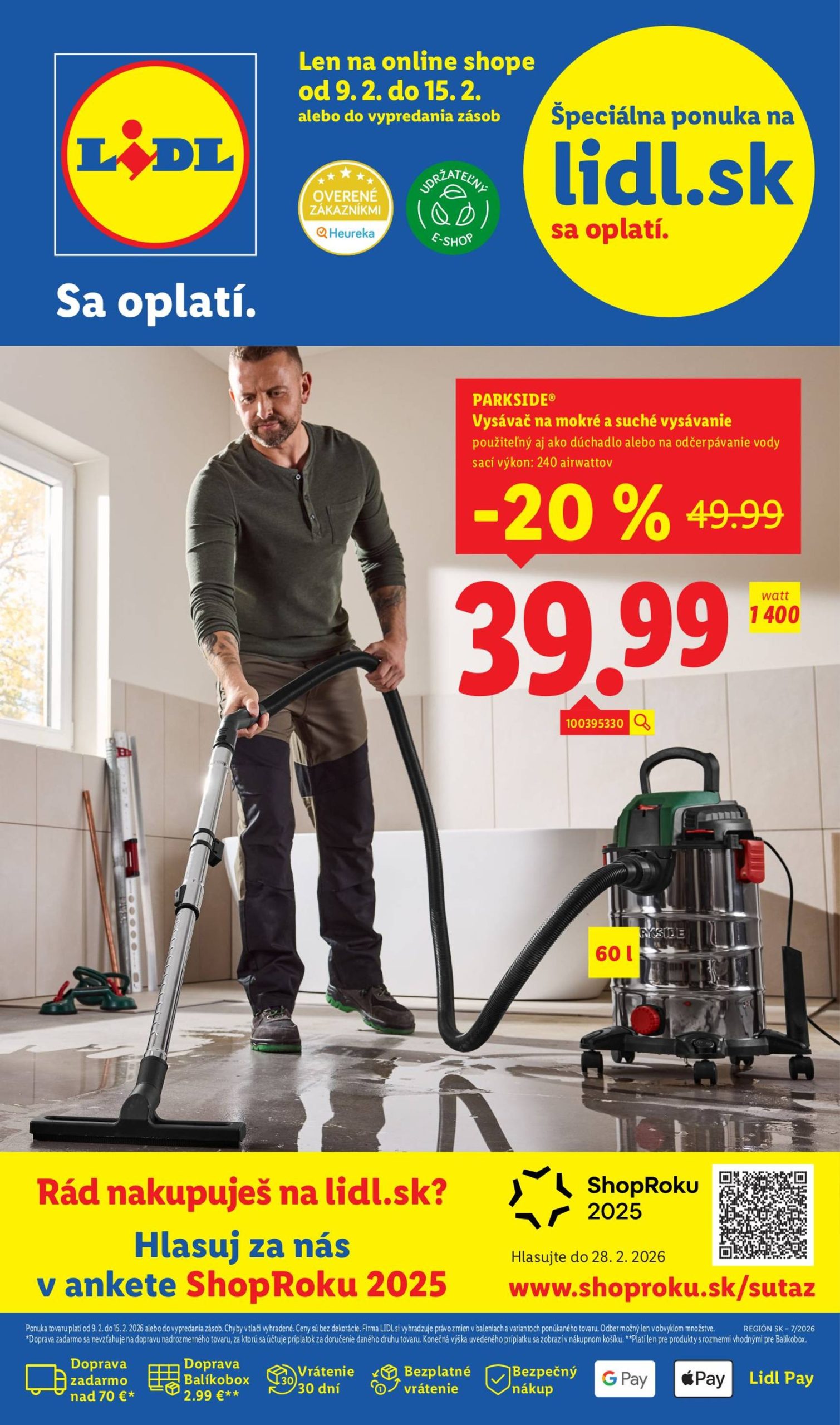 Page 1 of Aktuálny lidl leták platný od pondelka 09.02 do 15.02