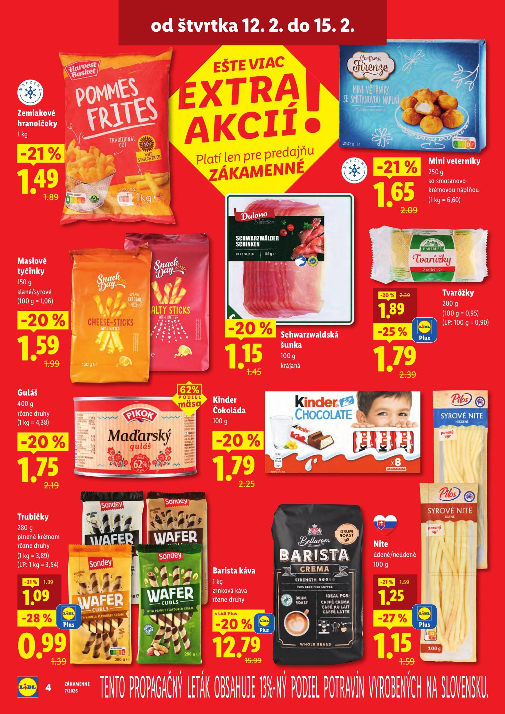 Page 4 of Aktuálny lidl leták platný od štvrtka 12.02 do 15.02
