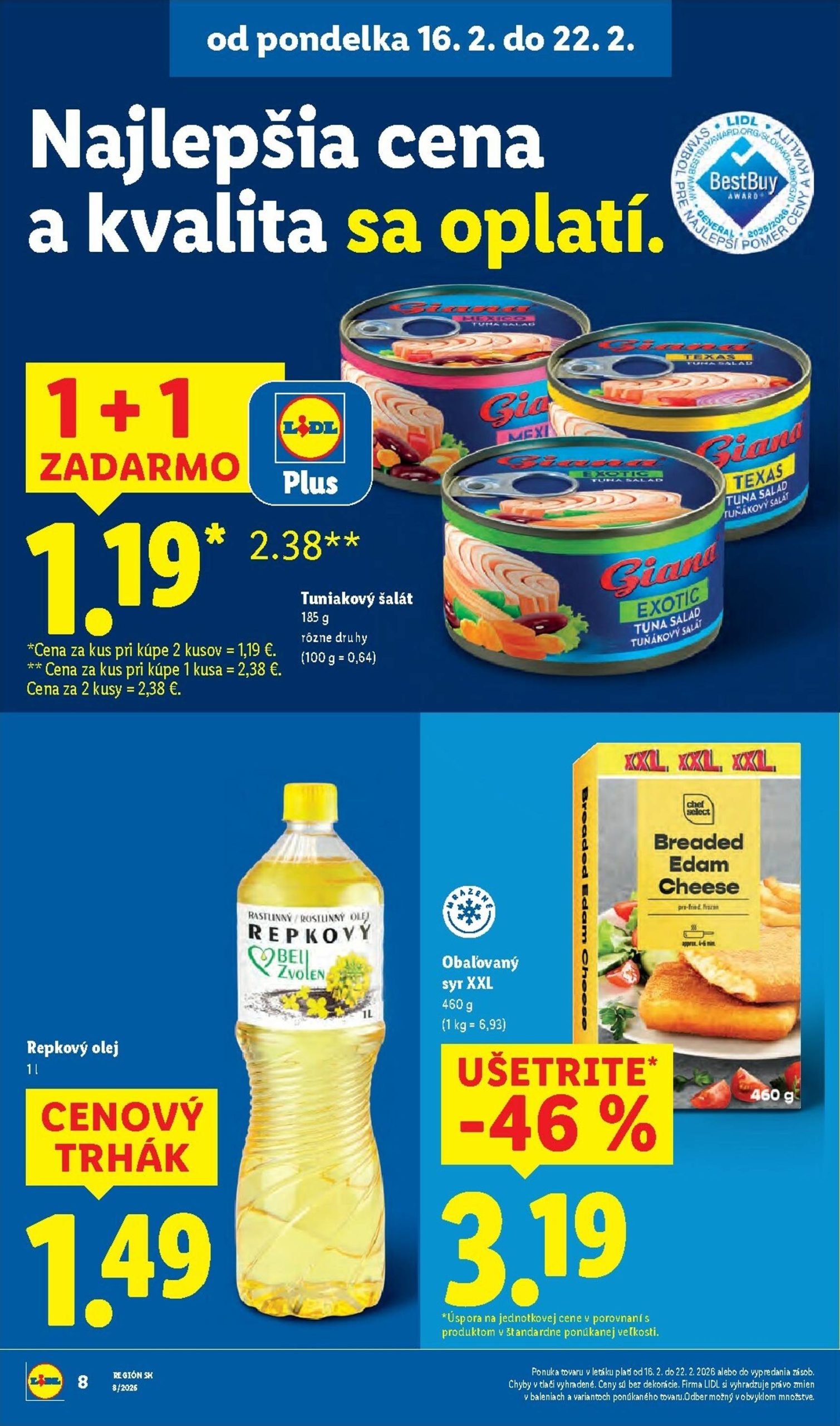 Page 8 of Aktuálny lidl leták platný od pondelka 16.02 do 22.02