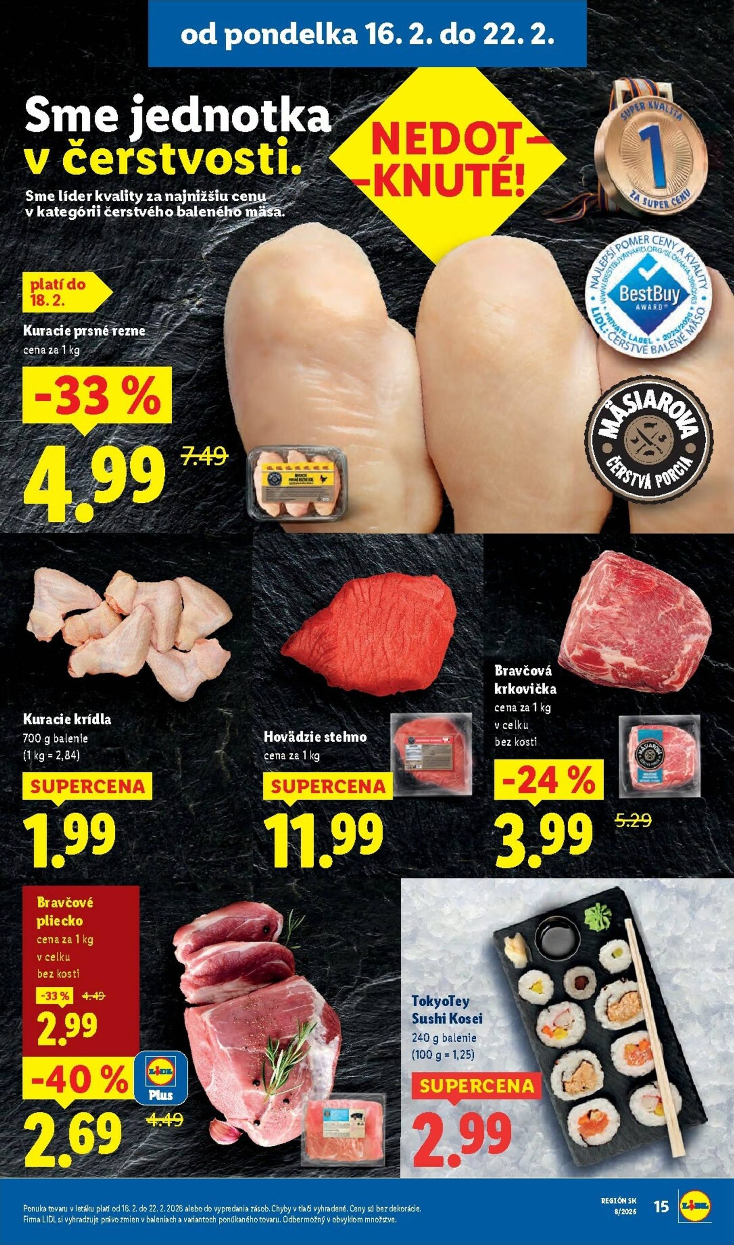 Page 15 of Aktuálny lidl leták platný od pondelka 16.02 do 22.02
