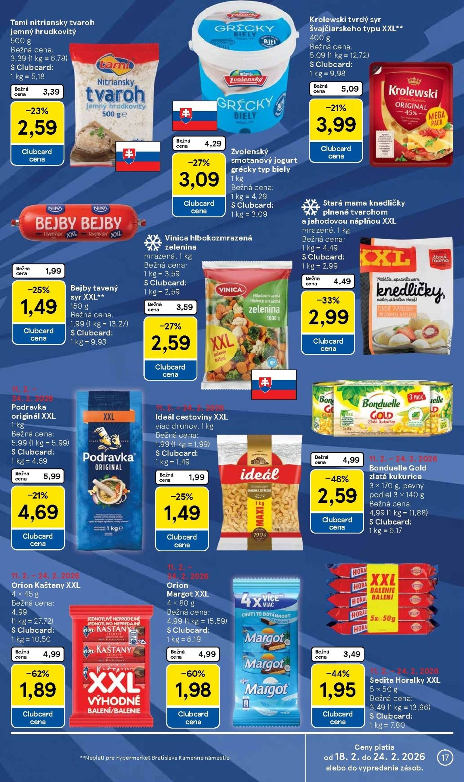 Page 17 of Aktuálny tesco leták platný od stredy 18.02 do 24.02