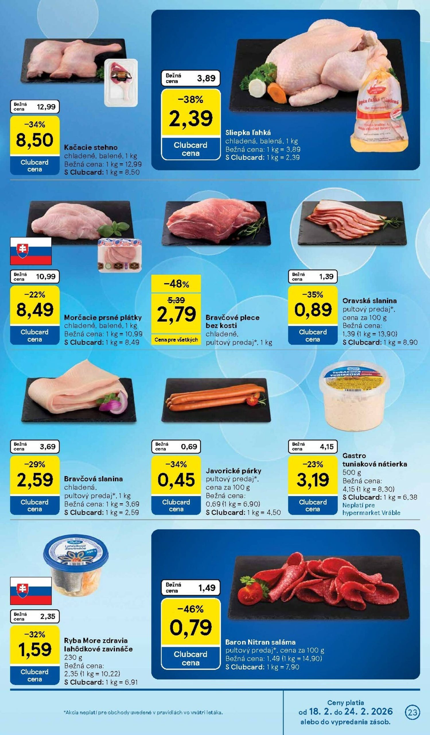 Page 23 of Aktuálny tesco leták platný od stredy 18.02 do 24.02