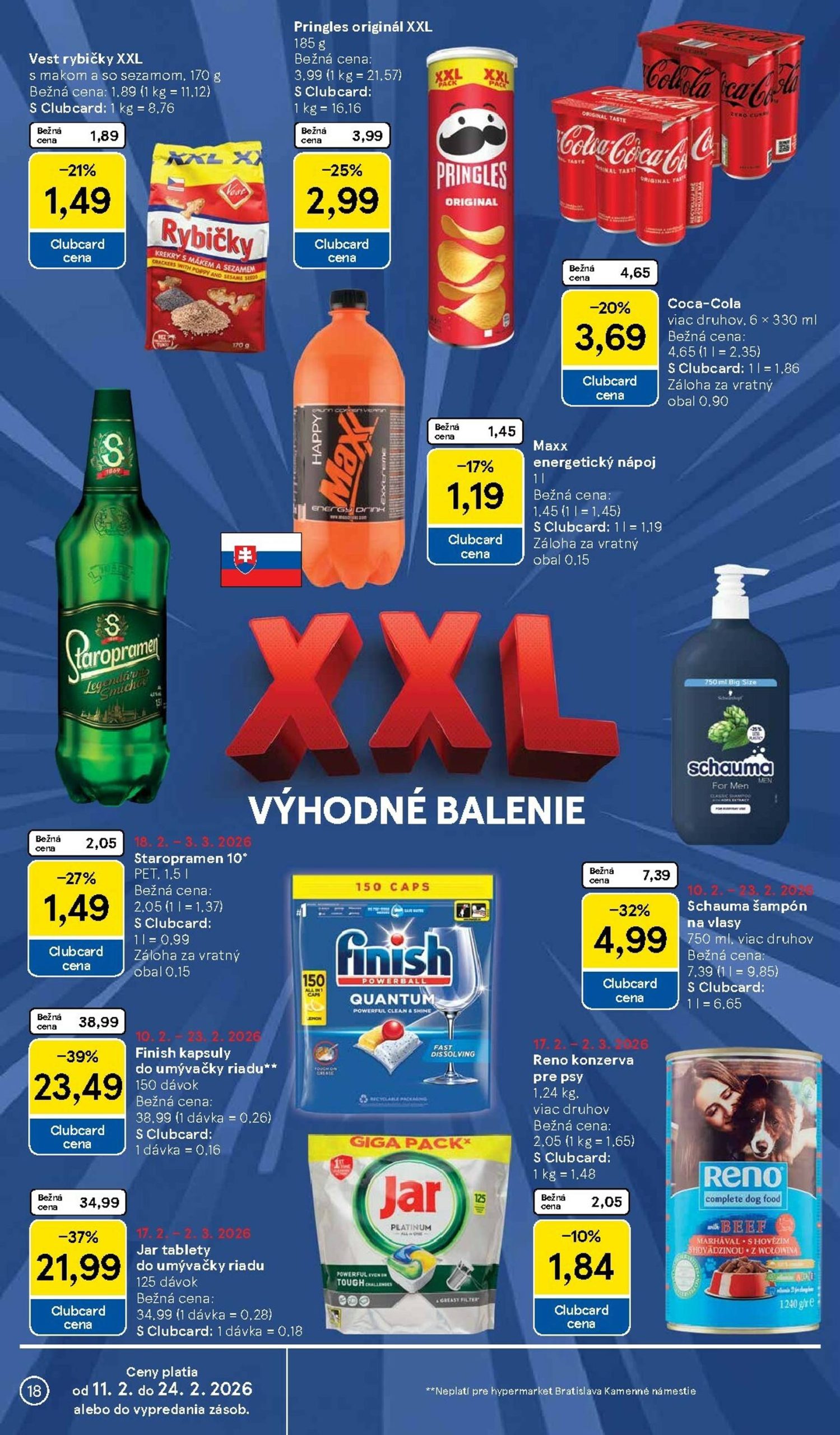 Page 18 of Aktuálny tesco leták platný od stredy 18.02 do 24.02