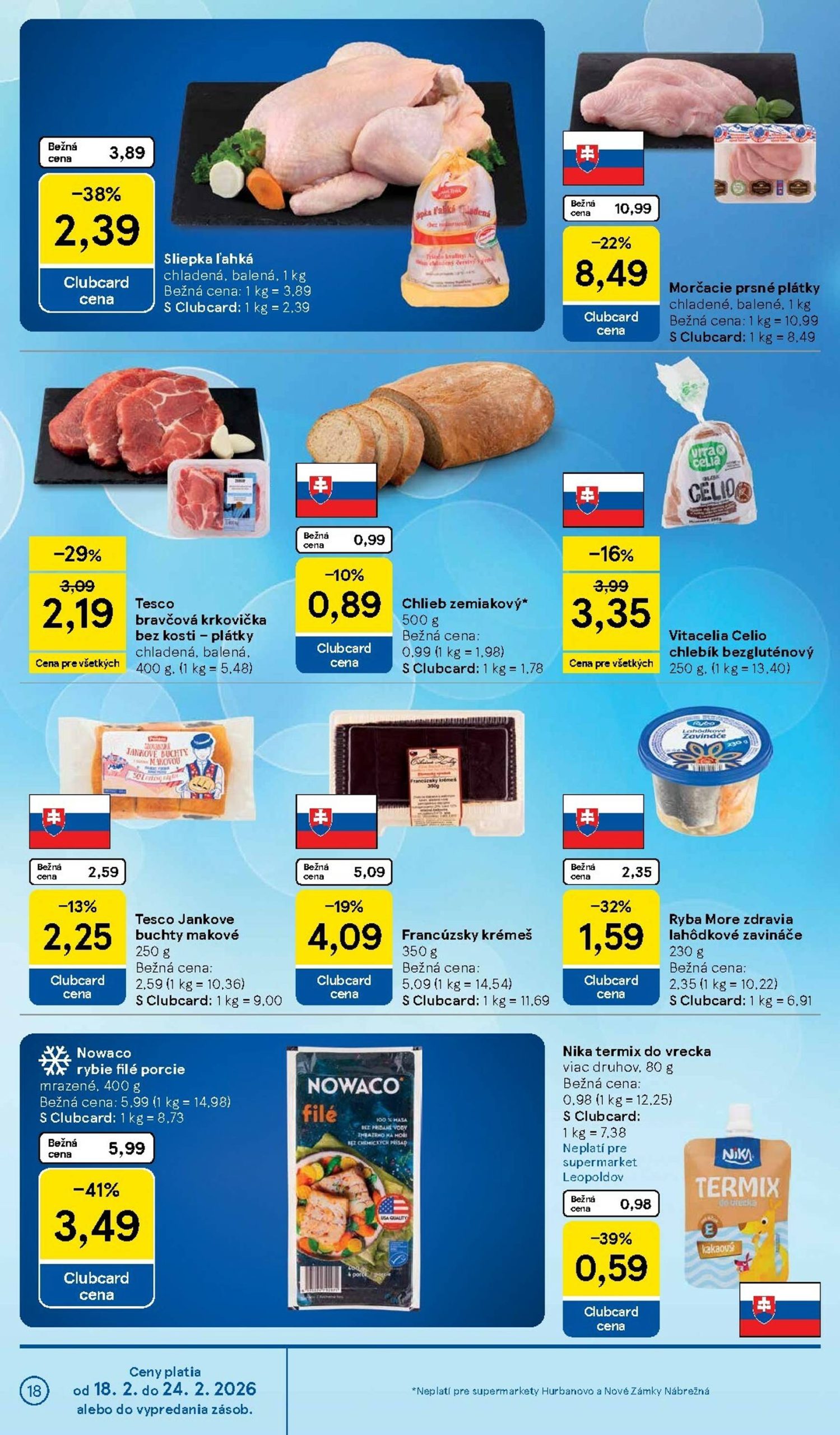 Page 18 of Aktuálny tesco leták platný od stredy 18.02 do 24.02