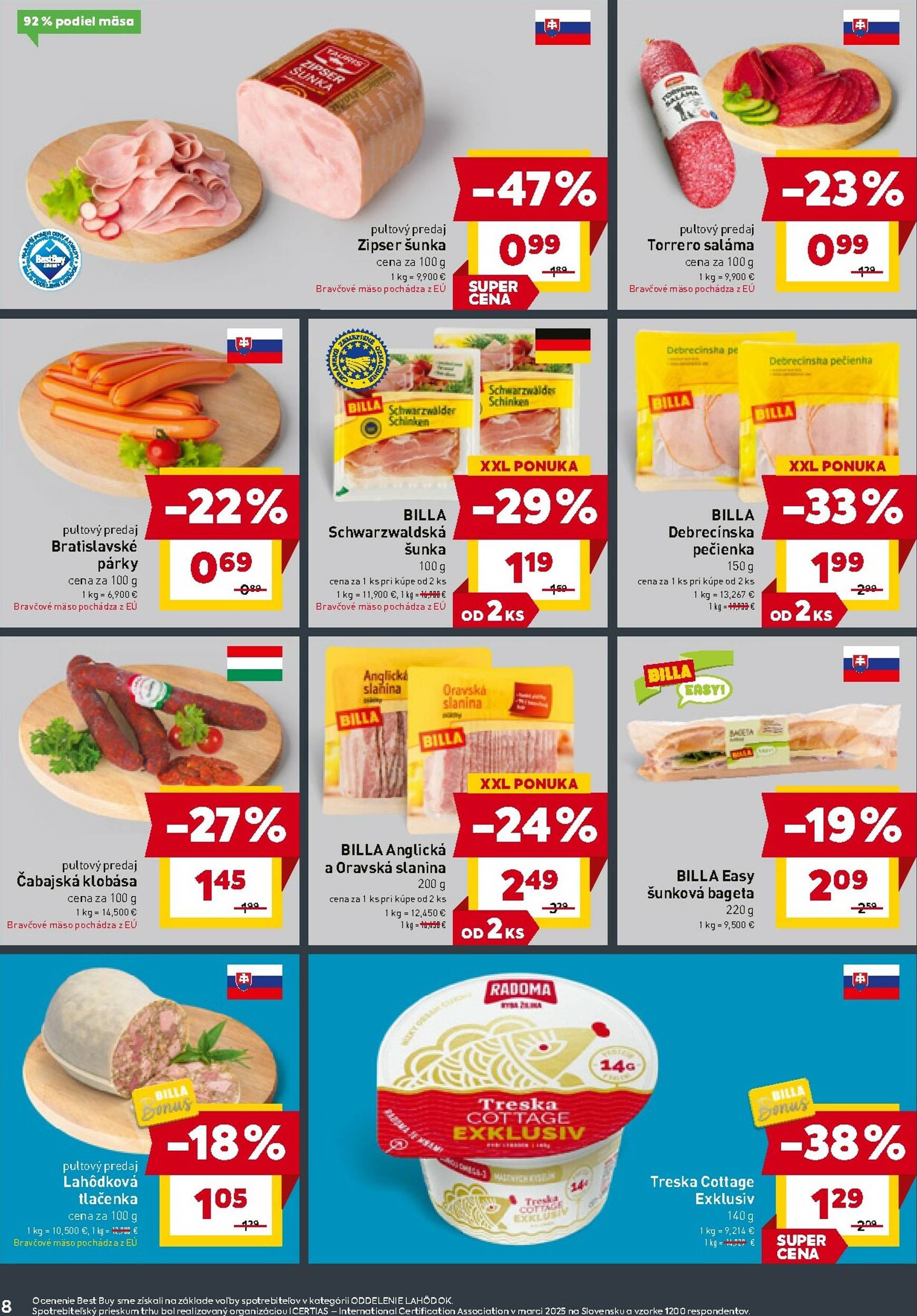 Page 8 of Aktuálny billa leták platný od stredy 18.02 do 24.02